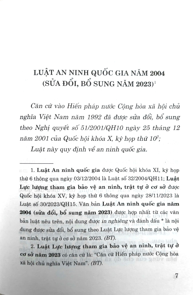 luật an ninh quốc gia năm 2004 (sửa đổi, bổ sung năm 2023) - Ảnh 3