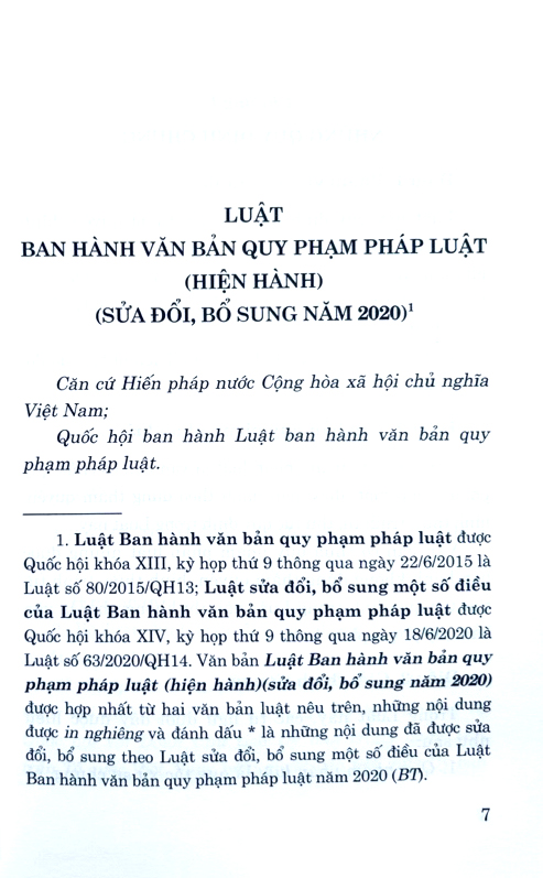 luật ban hành văn bản quy phạm pháp luật (hiện hành) (sửa đổi, bổ sung năm 2020) - Ảnh 4