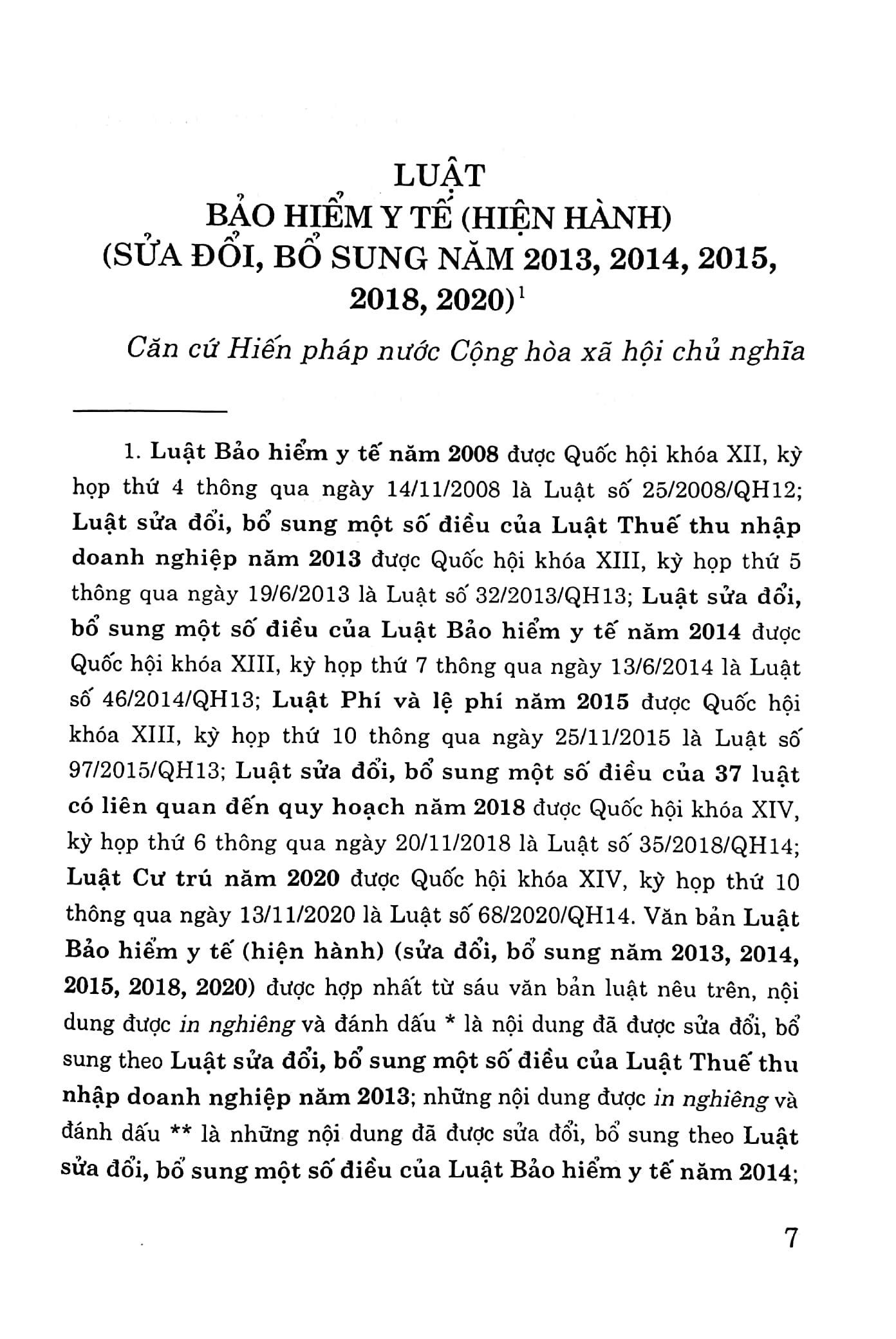 luật bảo hiểm y tế (hiện hành) (sửa đổi, bổ sung năm 2013, 2014, 2015, 2018, 2020) - Ảnh 4