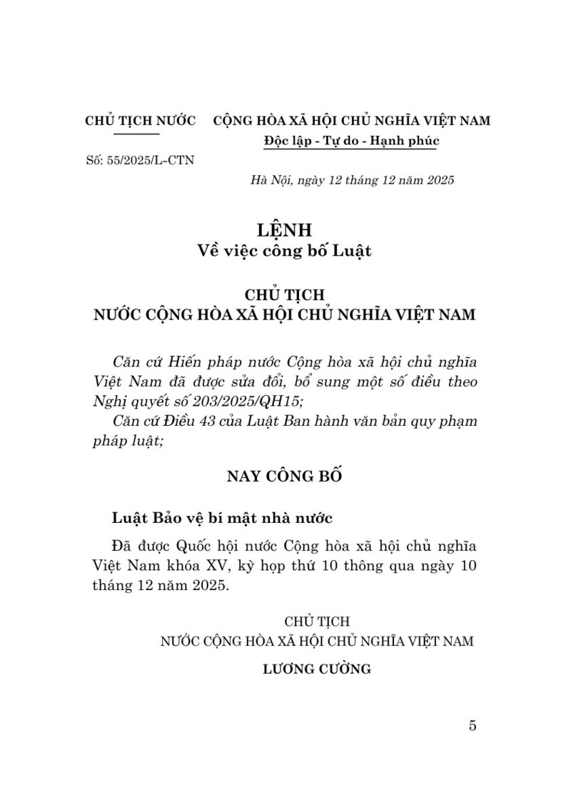 Luật Bảo Vệ Bí Mật Nhà Nước Năm 2025 - Ảnh 3