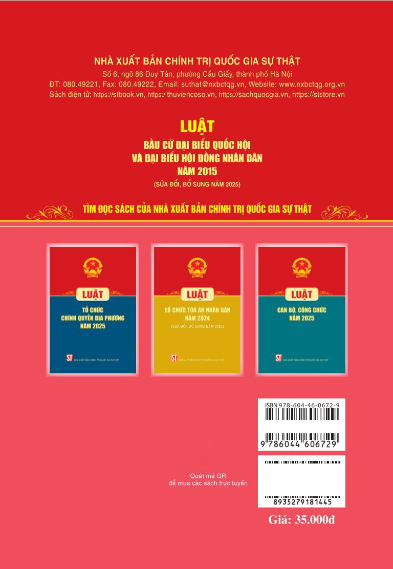 Luật Bầu Cử Đại Biểu Quốc Hội Và Đại Biểu Hội Đồng Nhân Dân Năm 2015 (Sửa Đổi, Bổ Sung Năm 2025) - Ảnh 4