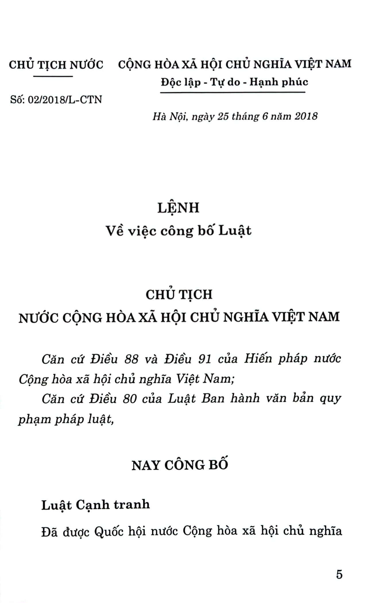 luật cạnh tranh (hiện hành) - Ảnh 3