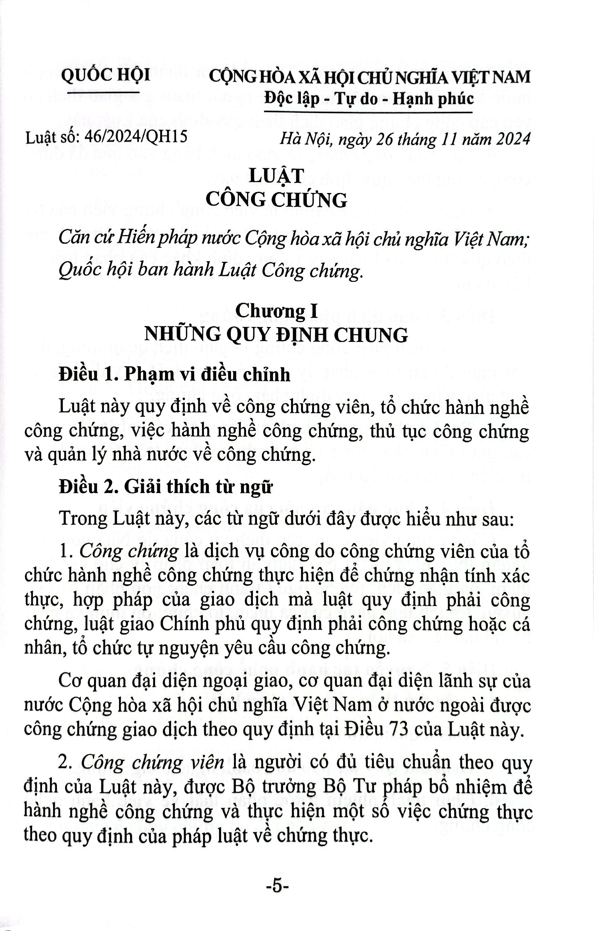 Luât Công Chứng (Hiện Hành) - Ảnh 5