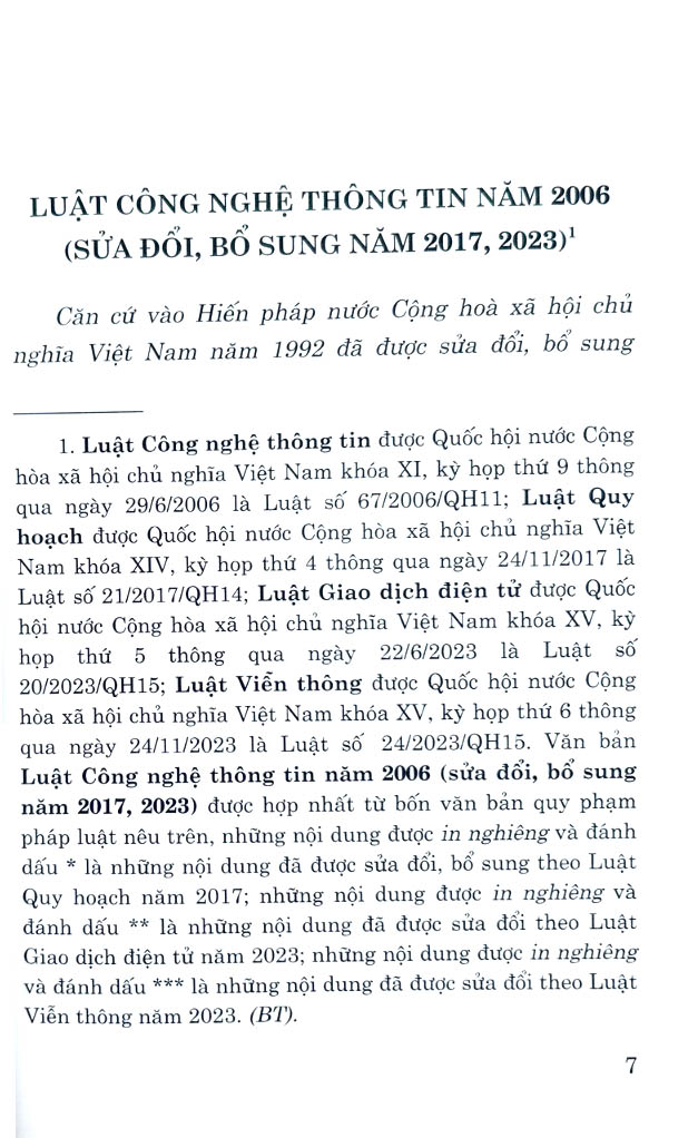 luật công nghệ thông tin năm 2006 (sửa đổi, bổ sung năm 2017, 2023) - Ảnh 5