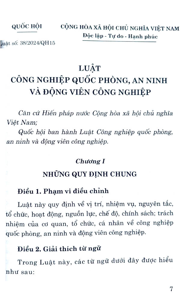 luật công nghiệp quốc phòng, an ninh và động viên công nghiệp 2024 - Ảnh 4