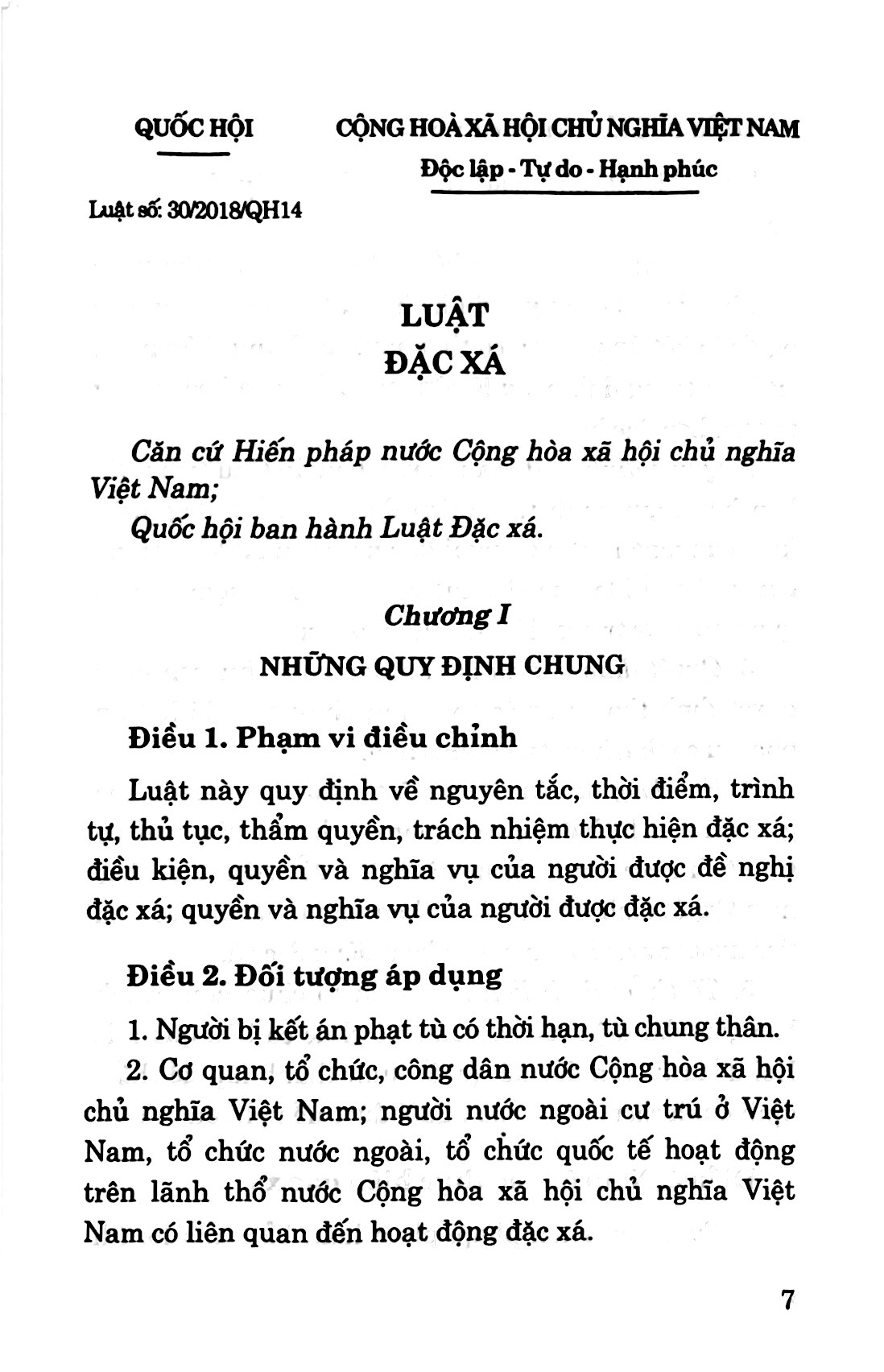 luật đặc xá - Ảnh 5