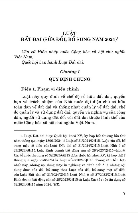 luật đất đai (sửa đổi, bổ sung năm 2024) - Ảnh 3