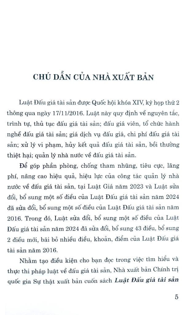 luật đấu giá tài sản năm 2016 (sửa đổi, bổ sung năm 2023, 2024) - Ảnh 3