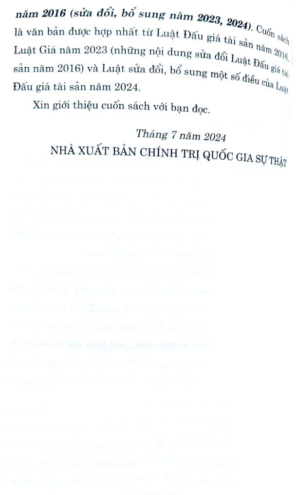 luật đấu giá tài sản năm 2016 (sửa đổi, bổ sung năm 2023, 2024) - Ảnh 4