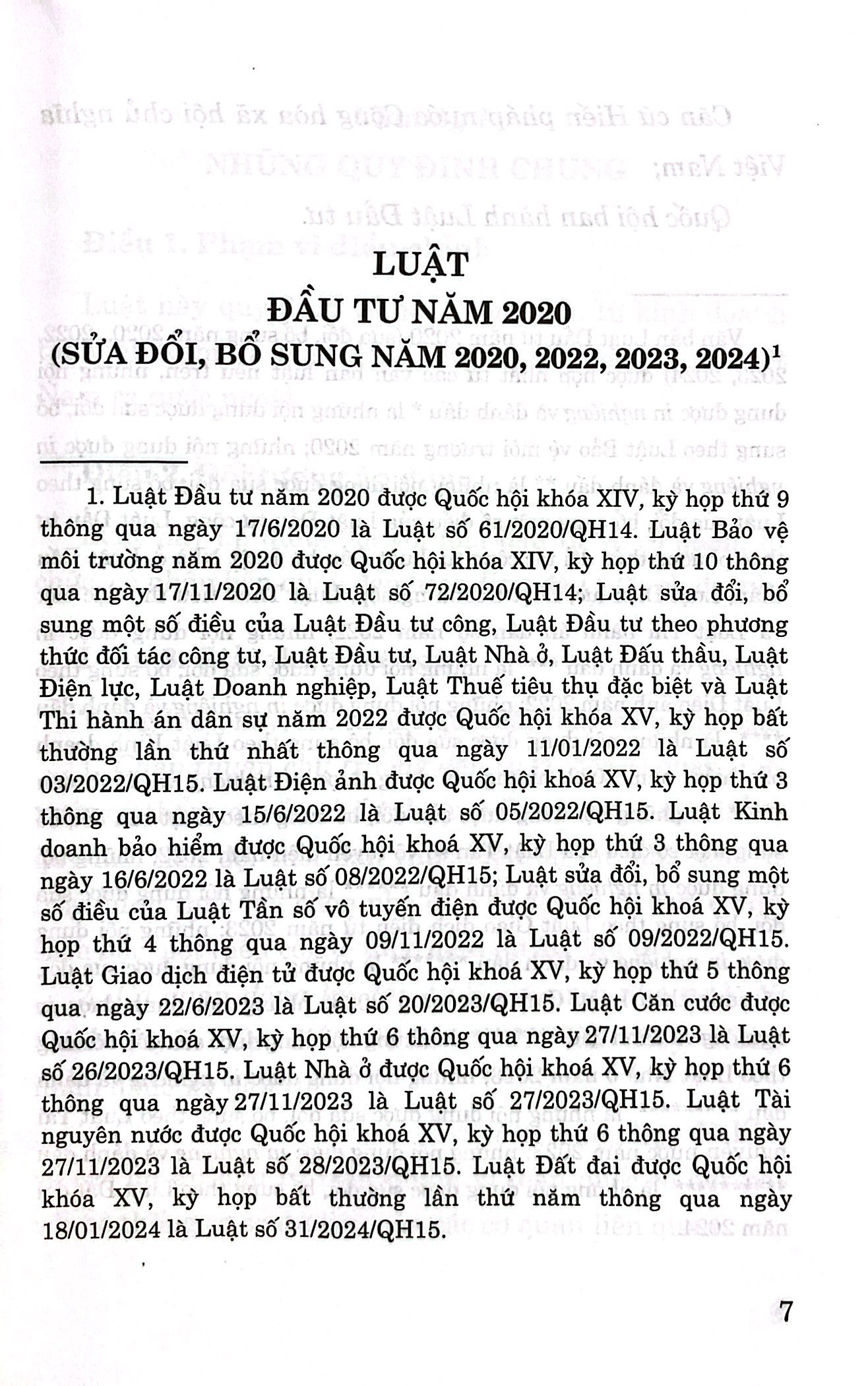 luật đầu tư năm 2020 (sửa đổi, bổ sung năm 2020, 2022, 2023, 2024) - Ảnh 3