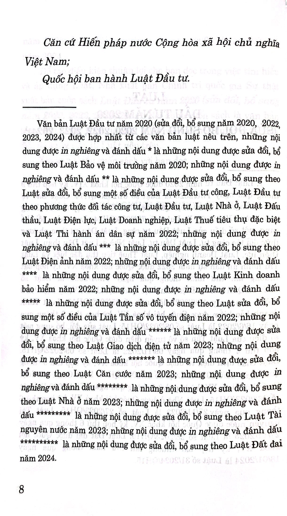 luật đầu tư năm 2020 (sửa đổi, bổ sung năm 2020, 2022, 2023, 2024) - Ảnh 4