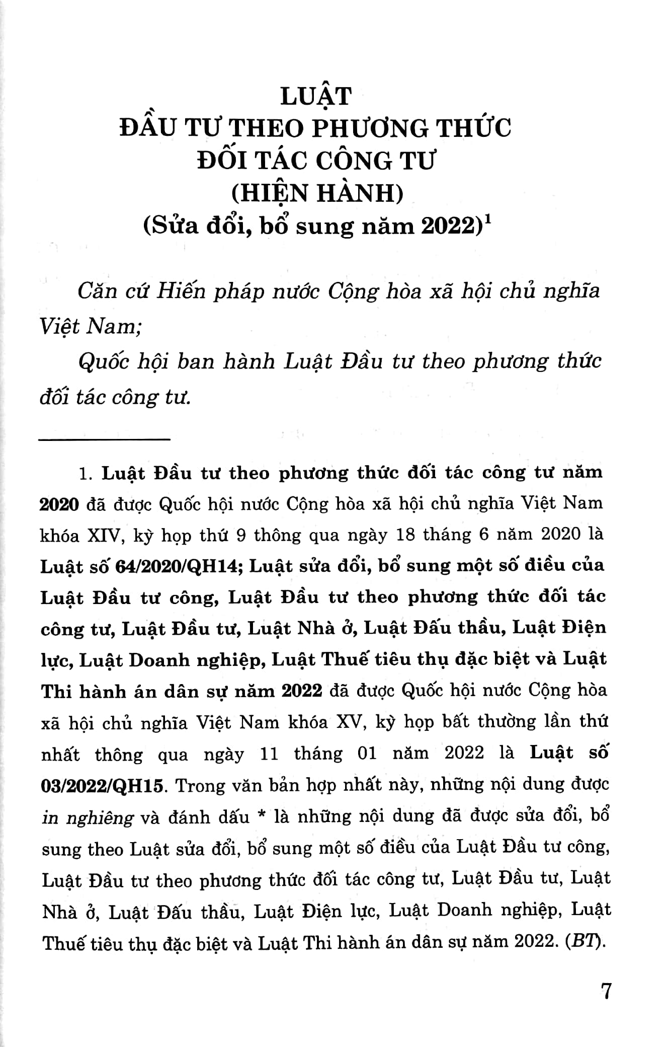luật đầu tư theo phương thức đối tác công tư (hiện hành) (sửa đổi, bổ sung năm 2022) - Ảnh 4