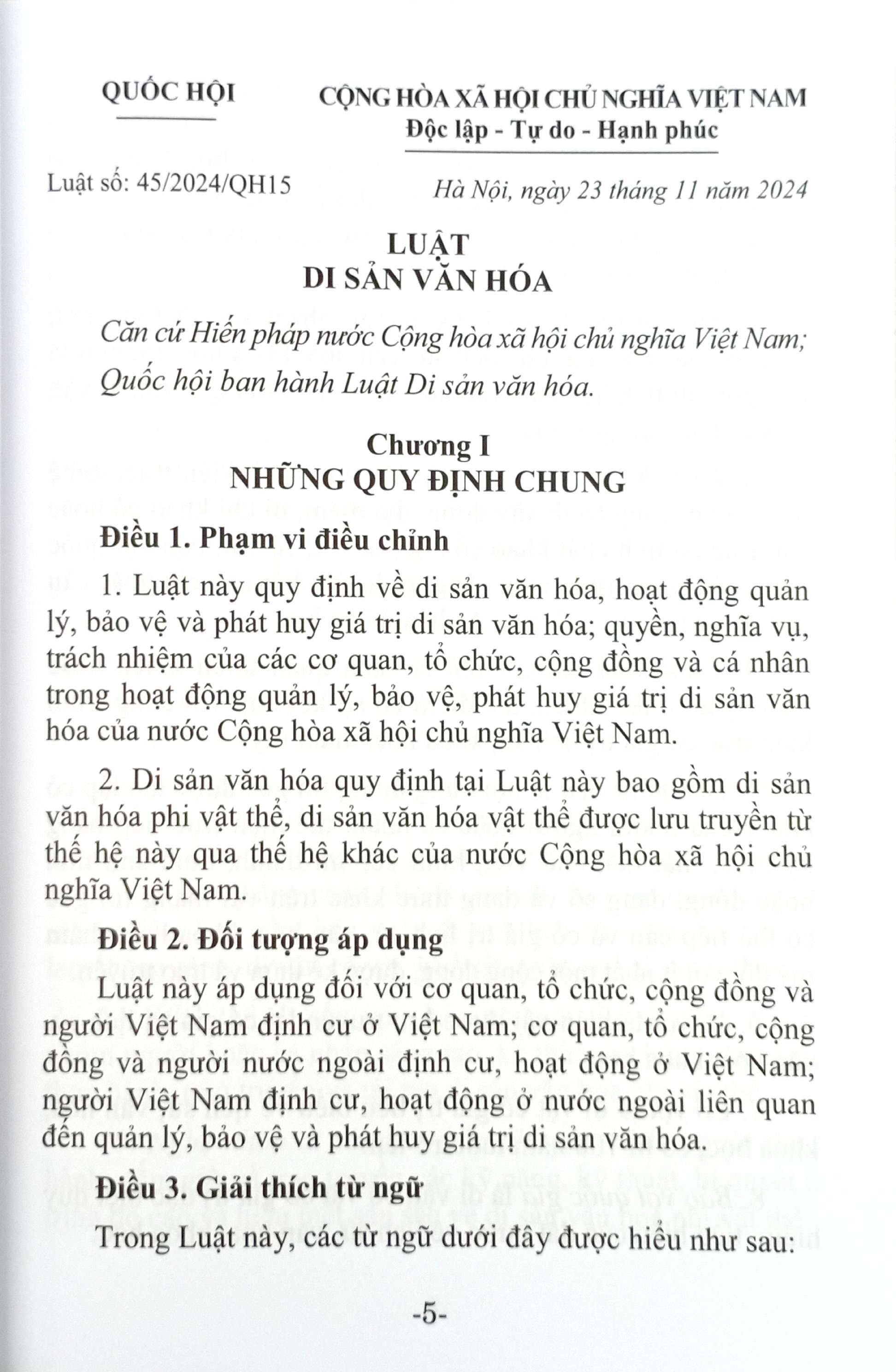 Luật Di Sản Văn Hoá (Hiện Hành) - Ảnh 5
