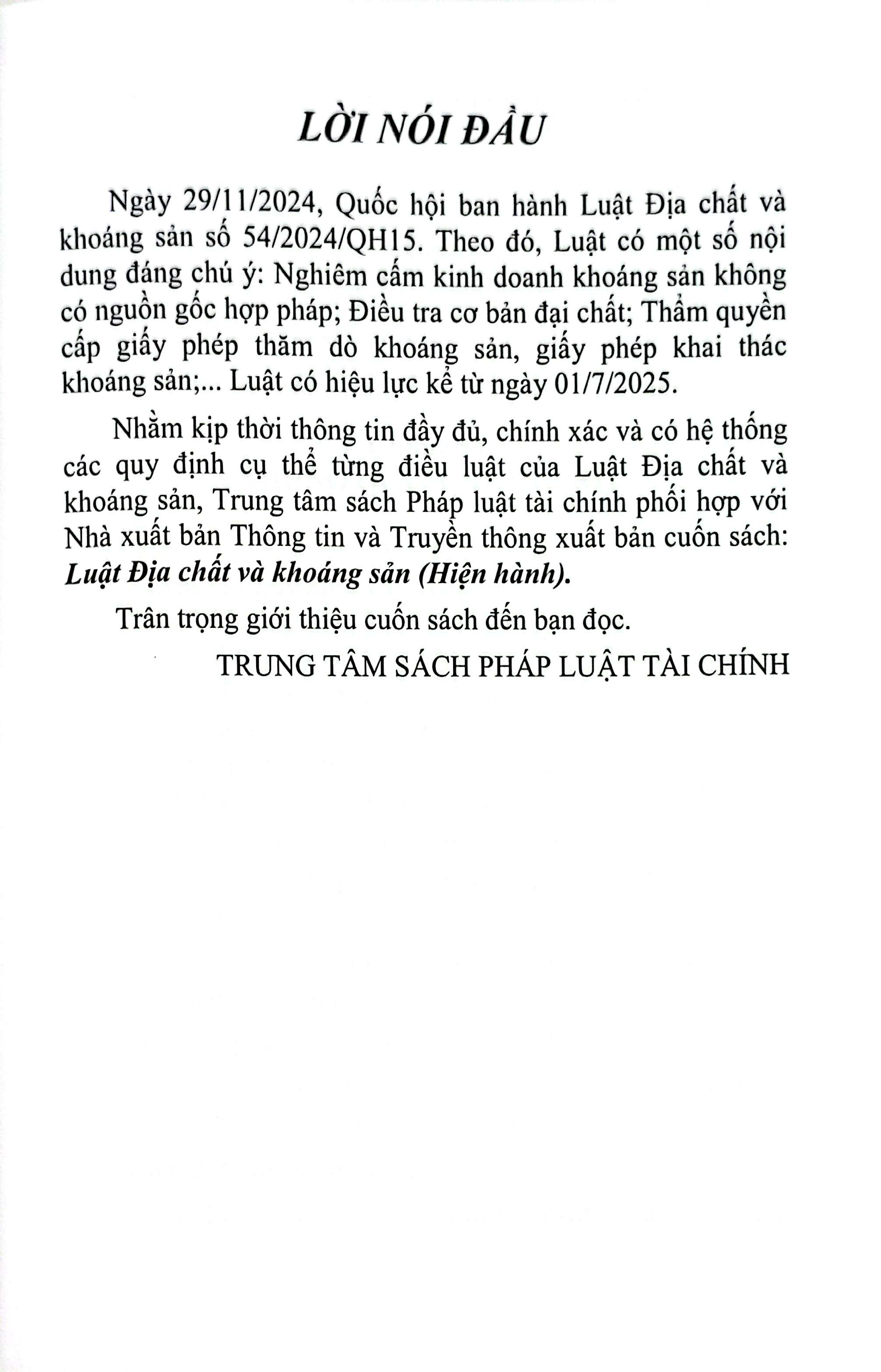 Luật Địa Chất Và Khoáng Sản (Hiện Hành) - Ảnh 4