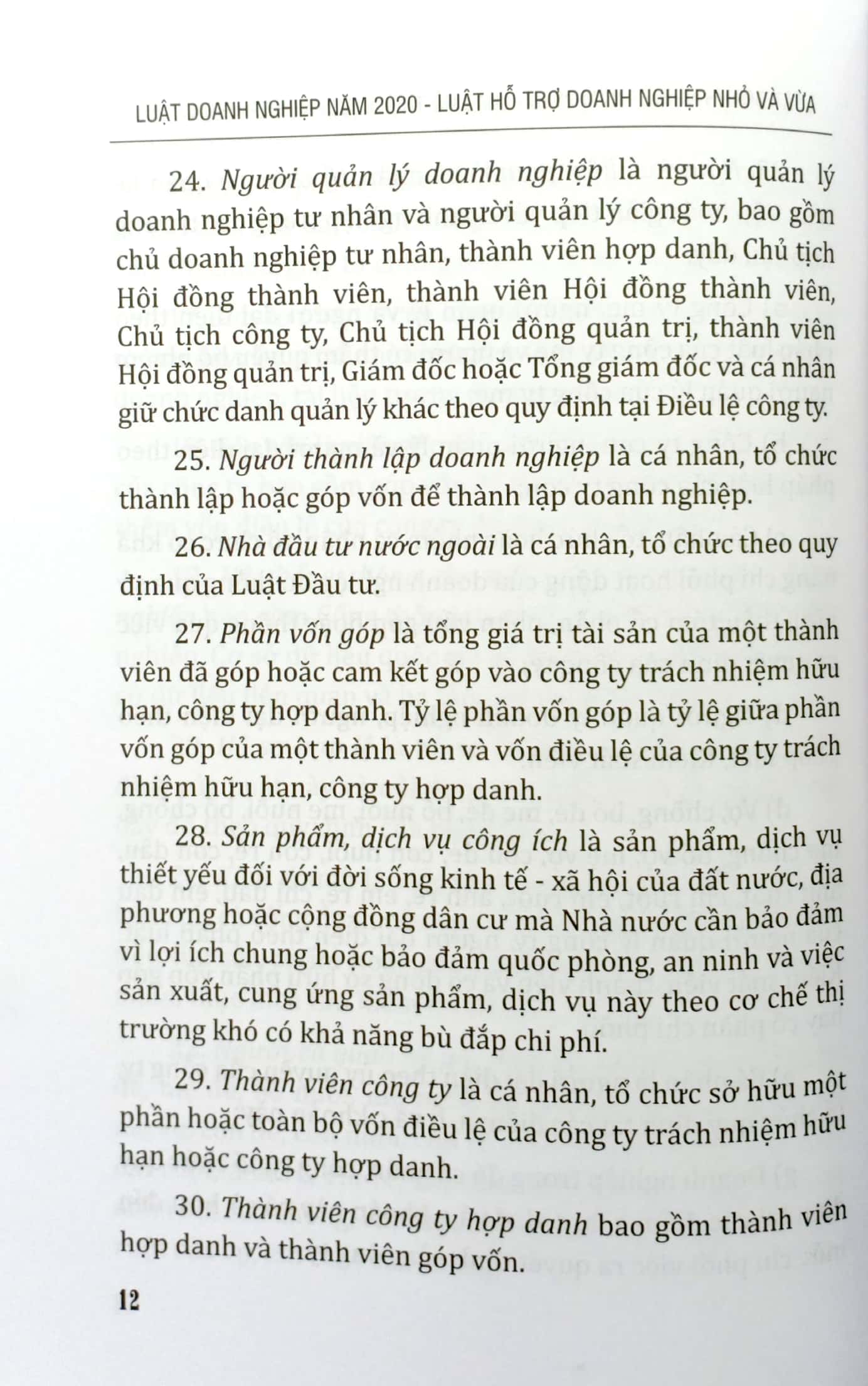 luật doanh nghiệp năm 2020 - luật hỗ trợ doanh nghiệp nhỏ và vừa của nước cộng hòa xã hội chủ nghĩa việt nam - Ảnh 9