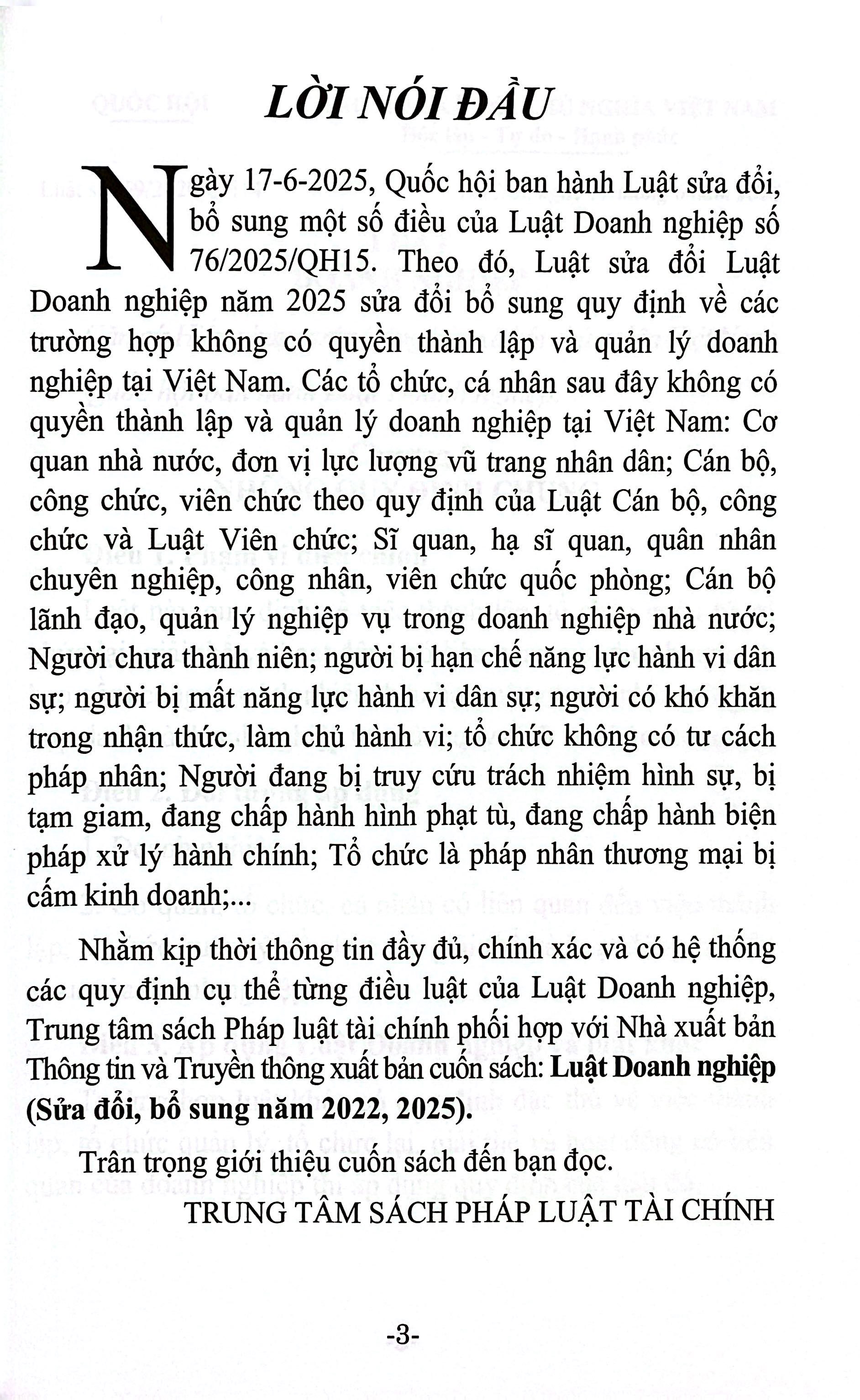 Luật Doanh Nghiệp (Sửa Đổi, Bổ Sung Năm 2022, 2025) - Ảnh 4