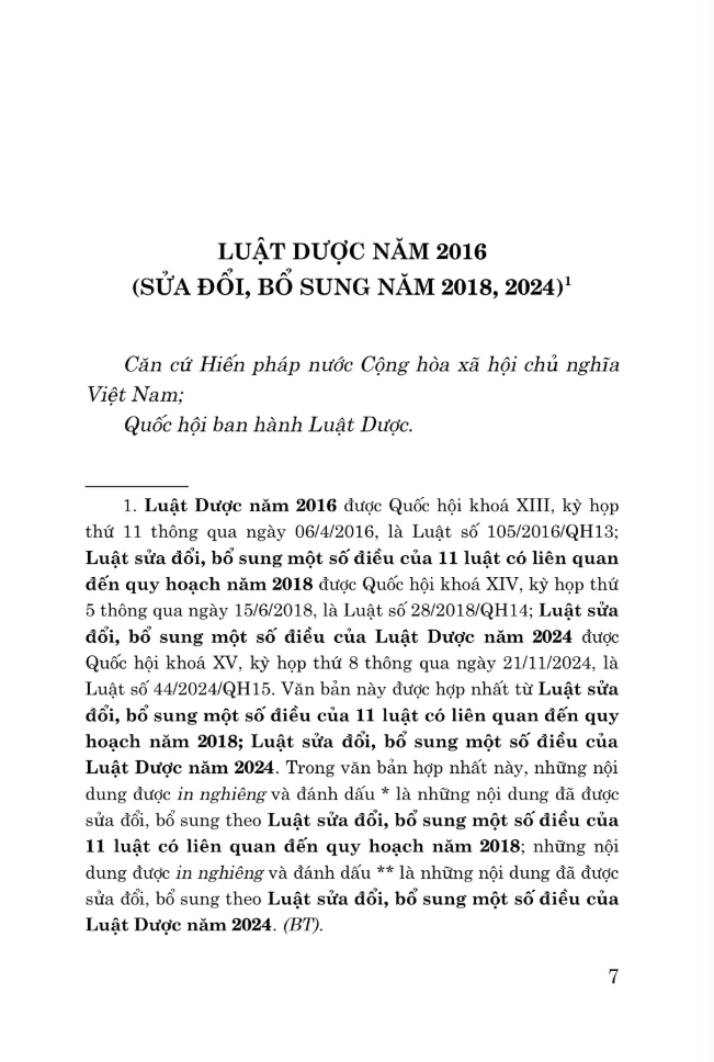 Luật Dược Năm 2016 (Sửa Đổi, Bổ Sung Năm 2018, 2024) - Ảnh 5