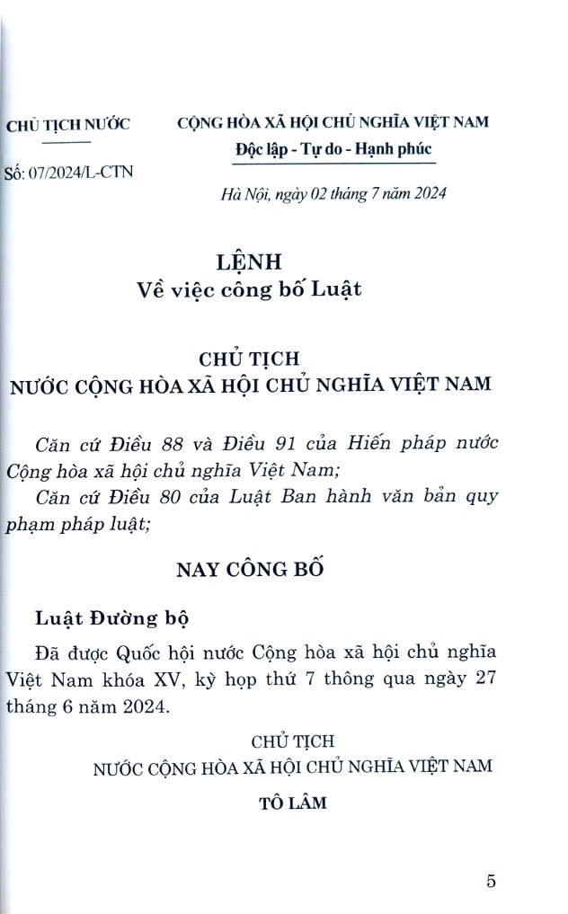 luật đường bộ năm 2024 - Ảnh 3