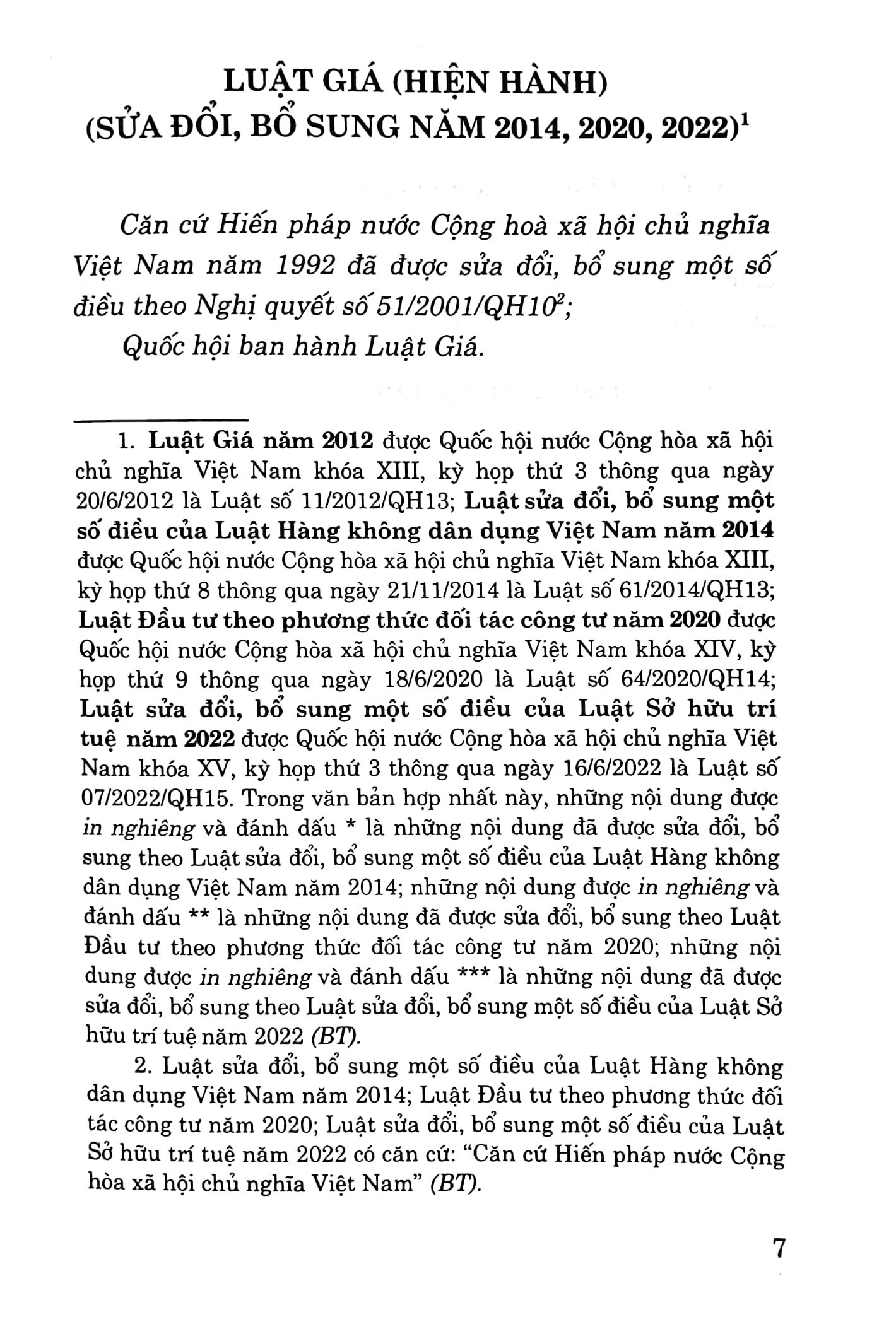luật giá (hiện hành) (sửa đổi, bổ sung năm 2014, 2020, 2022) - Ảnh 4