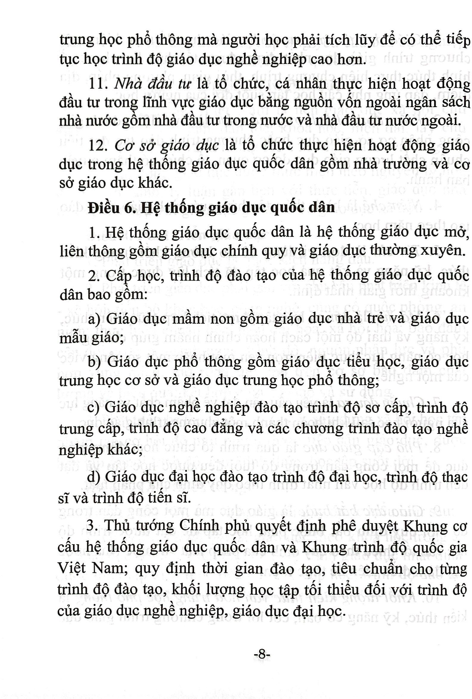 luật giáo dục (hiện hành) và các văn bản hướng dẫn thi hành - Ảnh 7