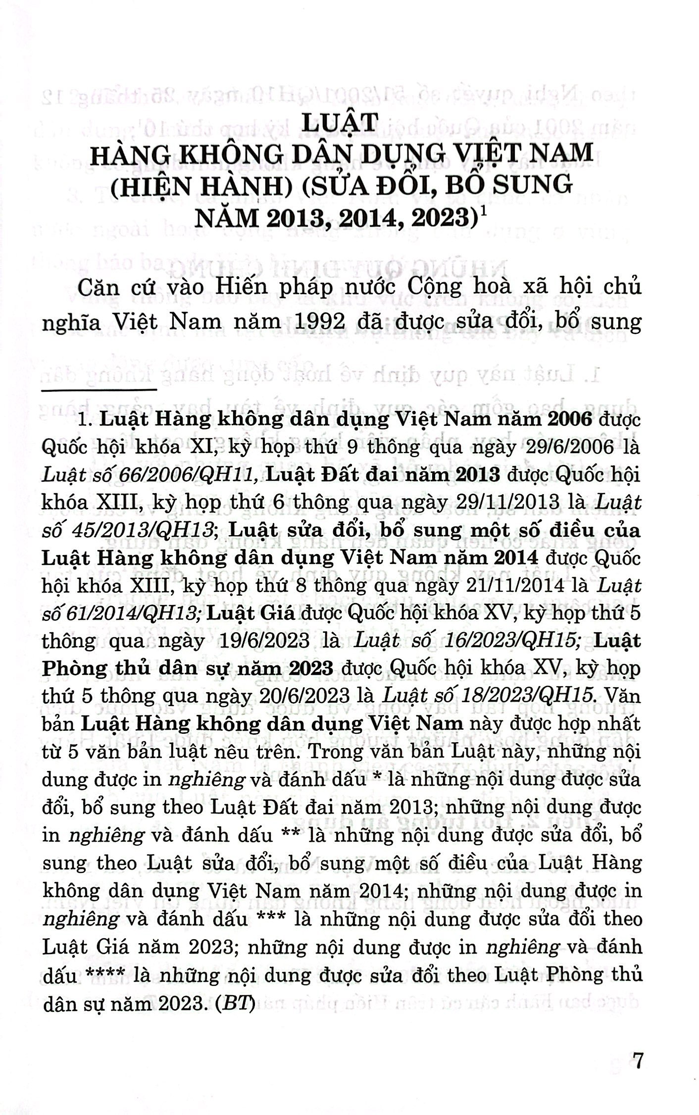 luật hàng không dân dụng việt nam (hiện hành) (sửa đổi, bổ sung năm 2013,2014, 2023) - Ảnh 5