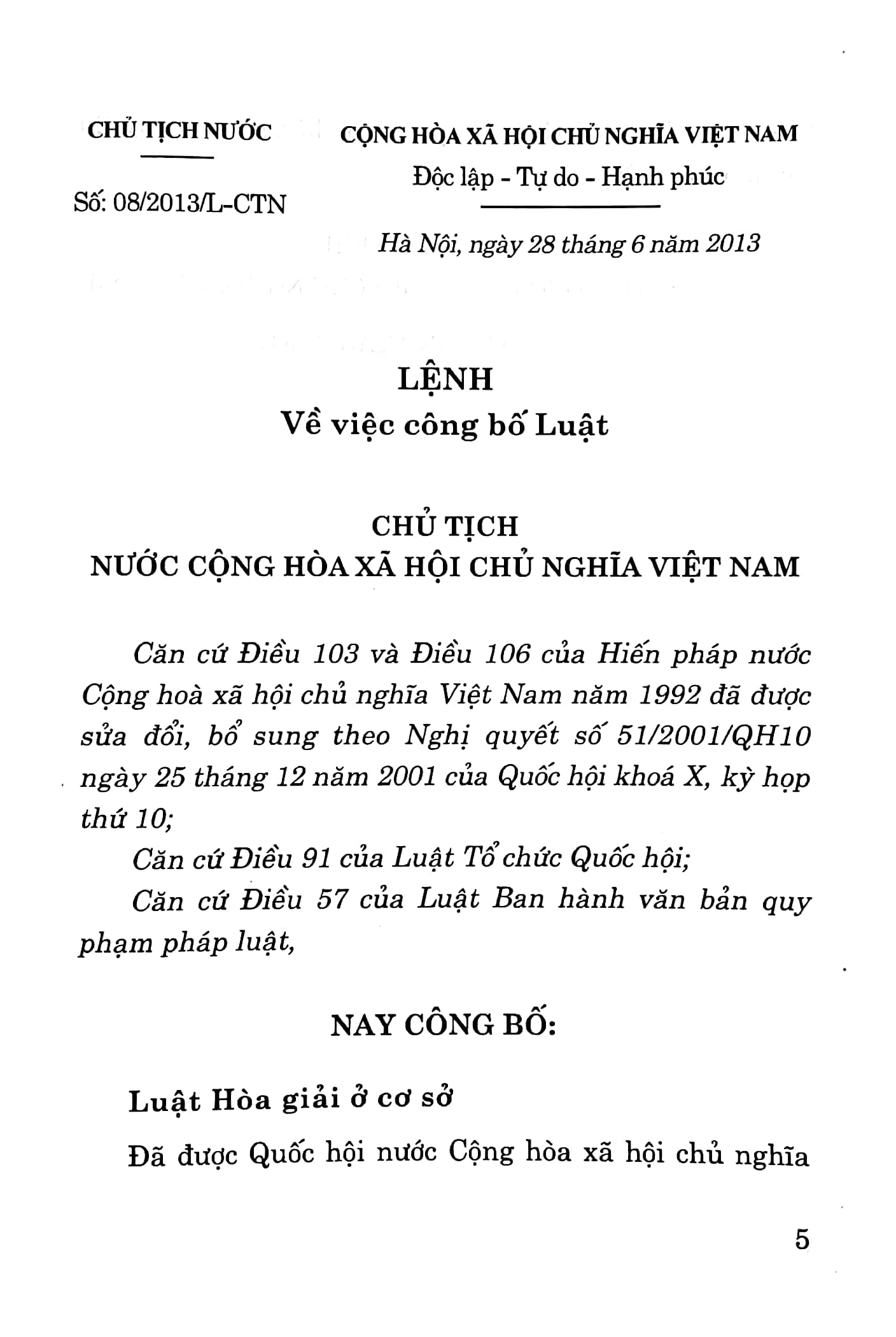 luật hòa giải ở cơ sở (hiện hành) - Ảnh 4
