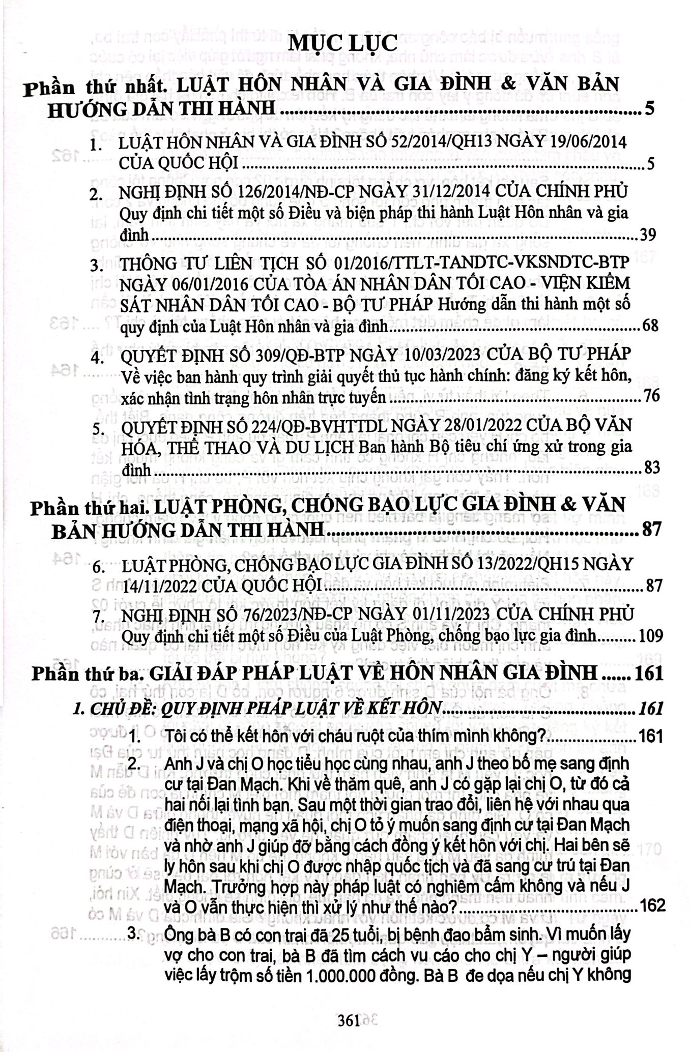 luật hôn nhân và gia đình, luật phòng, chống bạo lực gia đình - 166 tình huống giải đáp pháp luật về hôn nhân gia đình - Ảnh 3
