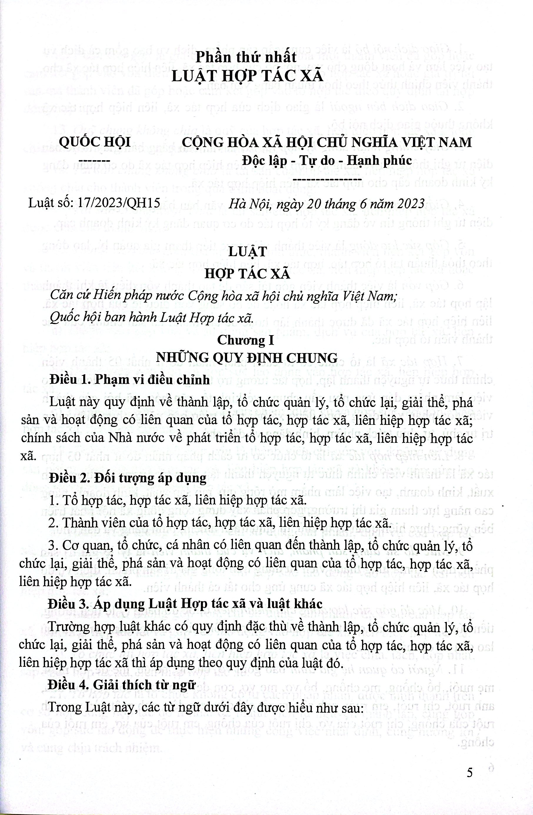 Luật Hợp Tác Xã - Hệ Thống Những Văn Bản Quy Định Chi Tiết Thi Hành - Ảnh 5