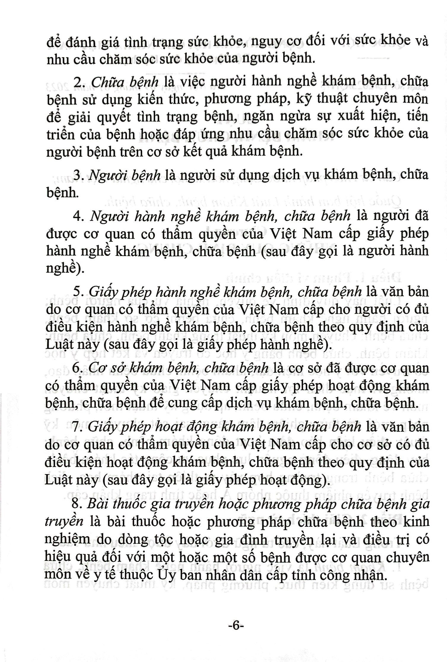 luật khám bệnh, chữa bệnh (hiện hành) (được quốc hội thông qua ngày 09/01/2023, có hiệu lực từ ngày 01/01/2024) - Ảnh 5