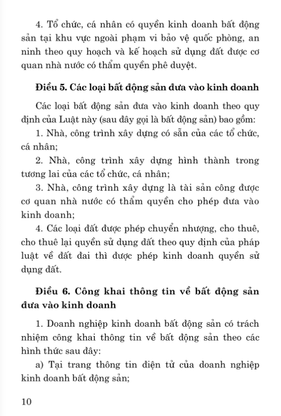 luật kinh doanh bất động sản (hiện hành)(sửa đổi, bổ sung năm 2020) - Ảnh 4