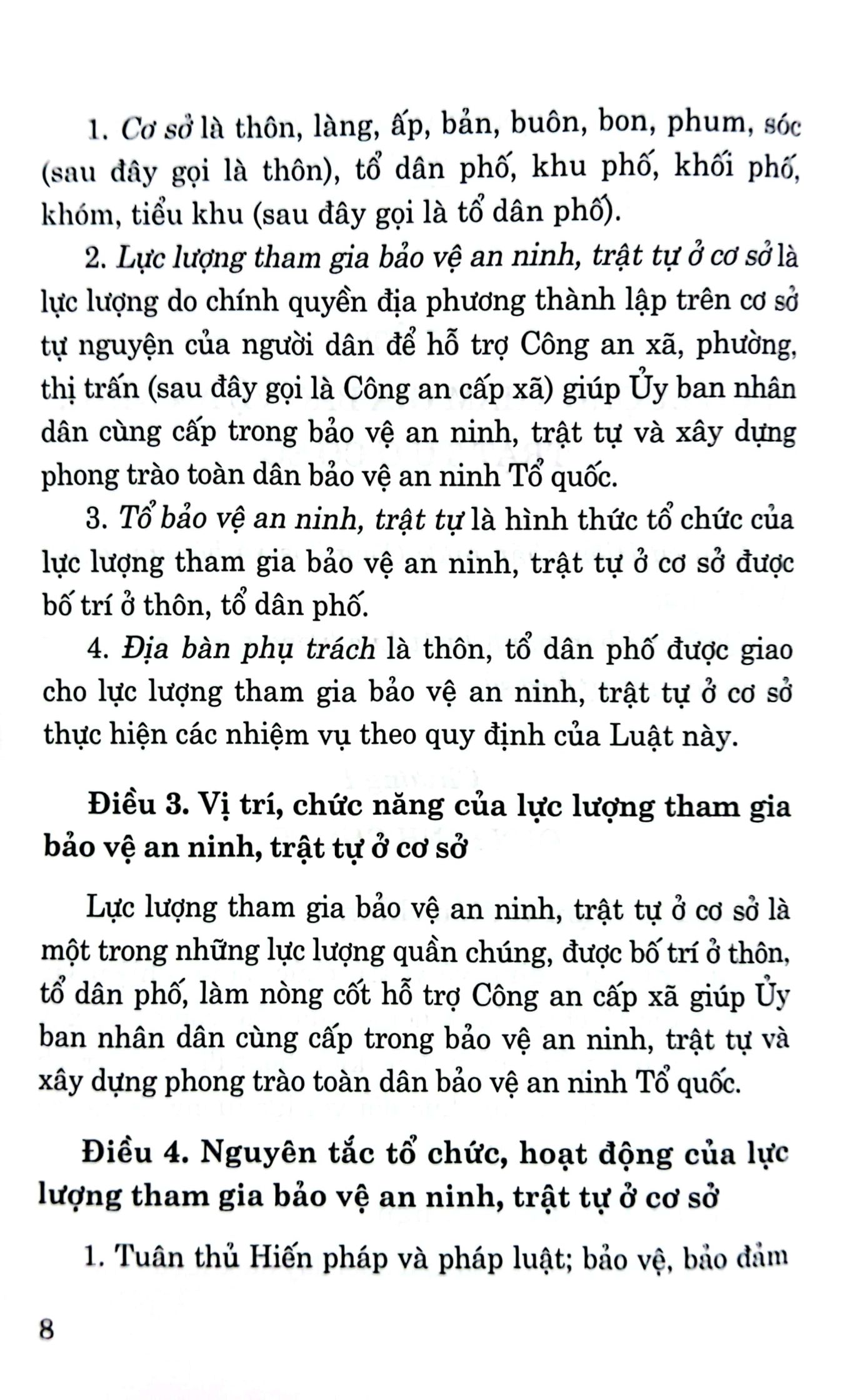 luật lực lượng tham gia bảo vệ an ninh, trật tự ở cơ sở - Ảnh 5