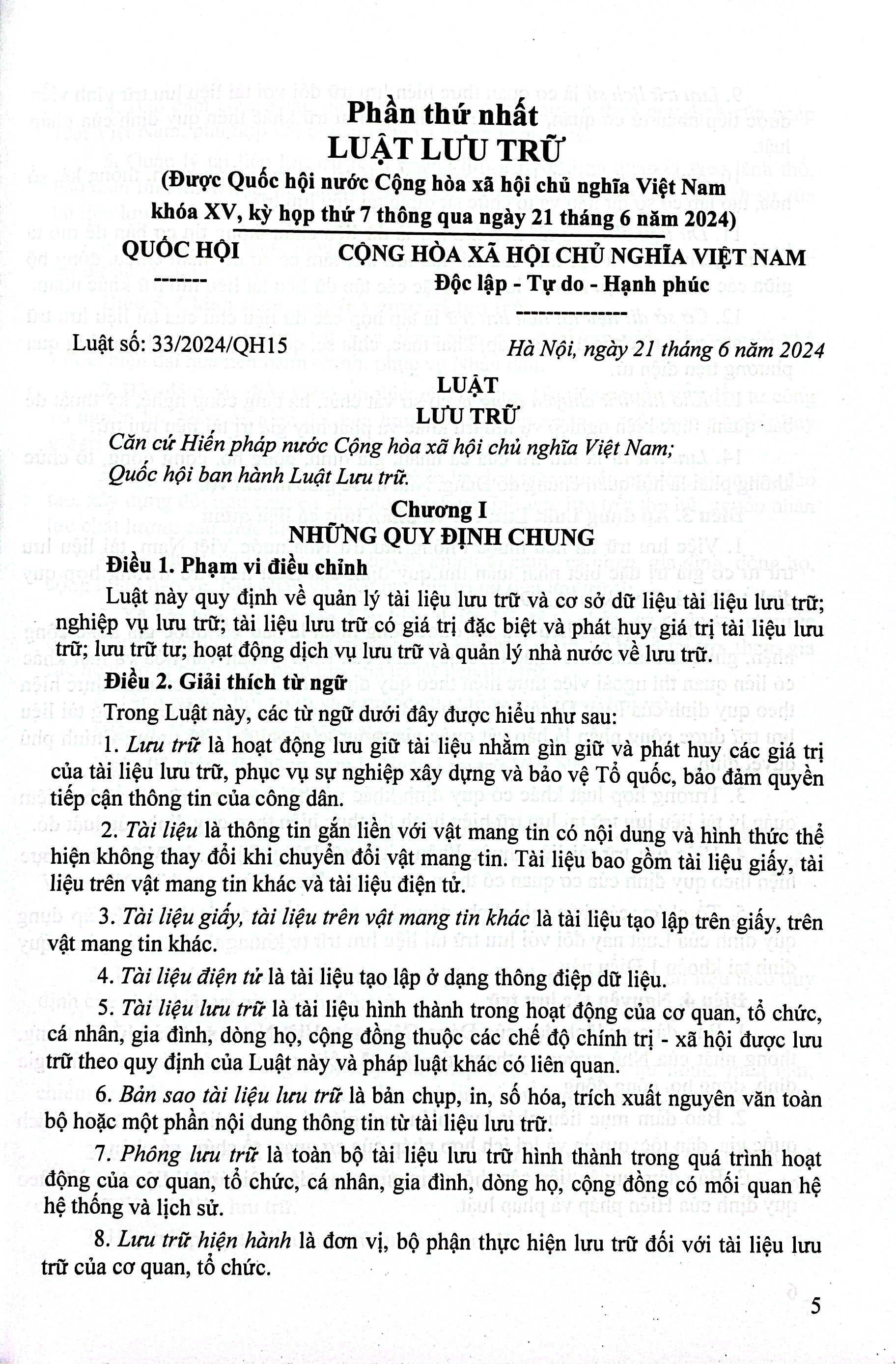 Luật Lưu Trữ - Công Tác Văn Thư, Lưu Trữ, Thời Hạn Bảo Quản Hồ Sơ, Tài Liệu Trong Hoạt Động Của Cơ Quan, Tổ Chức, Đơn Vị - Ảnh 5