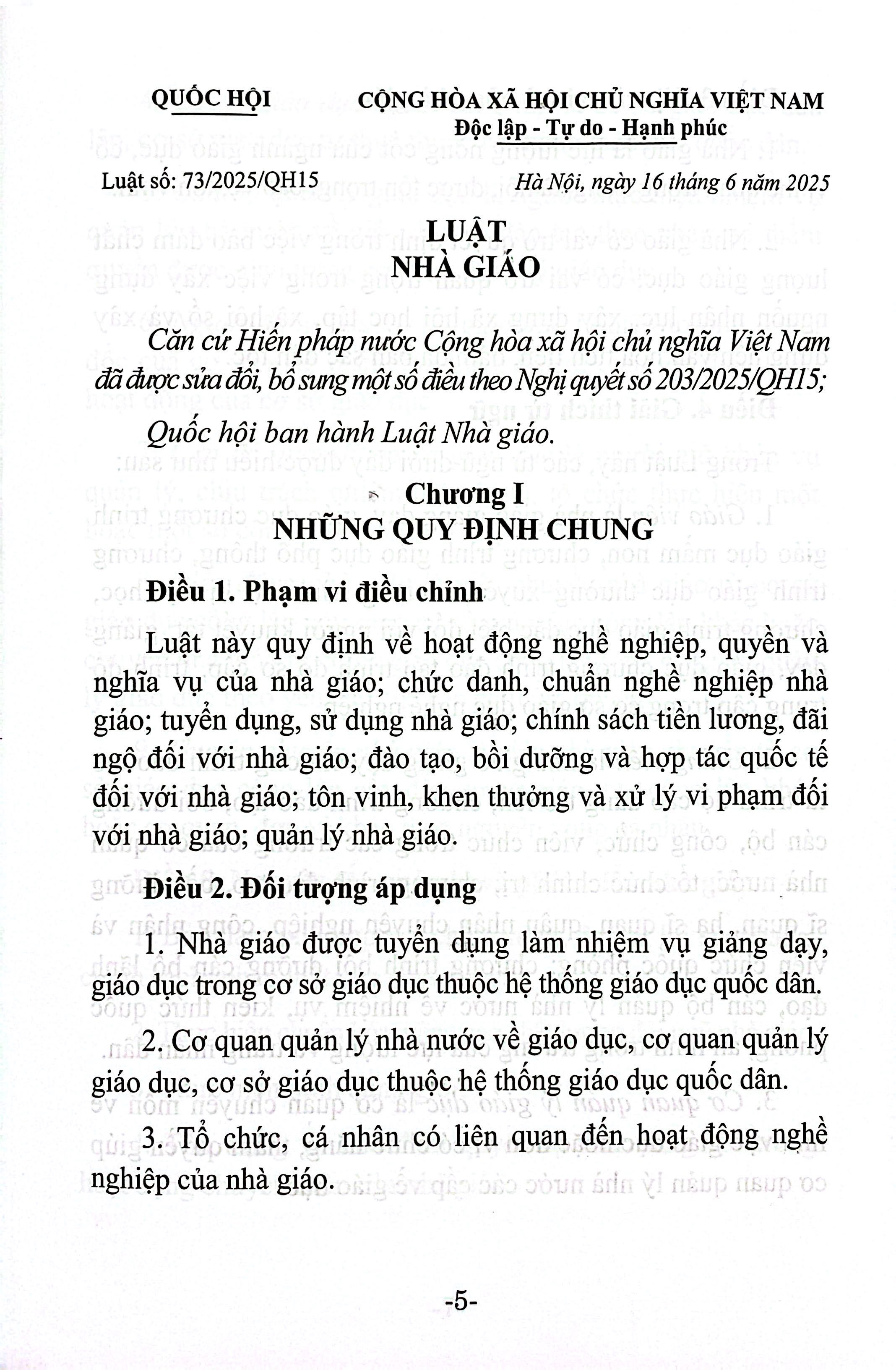 Luật Nhà Giáo Năm 2025 - Ảnh 5