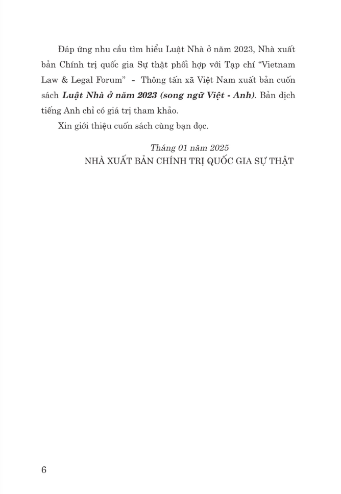 Luat Nha O Nam 2023 - The 2023 Housing Law - Song Ngu Viet-Anh - Ảnh 4