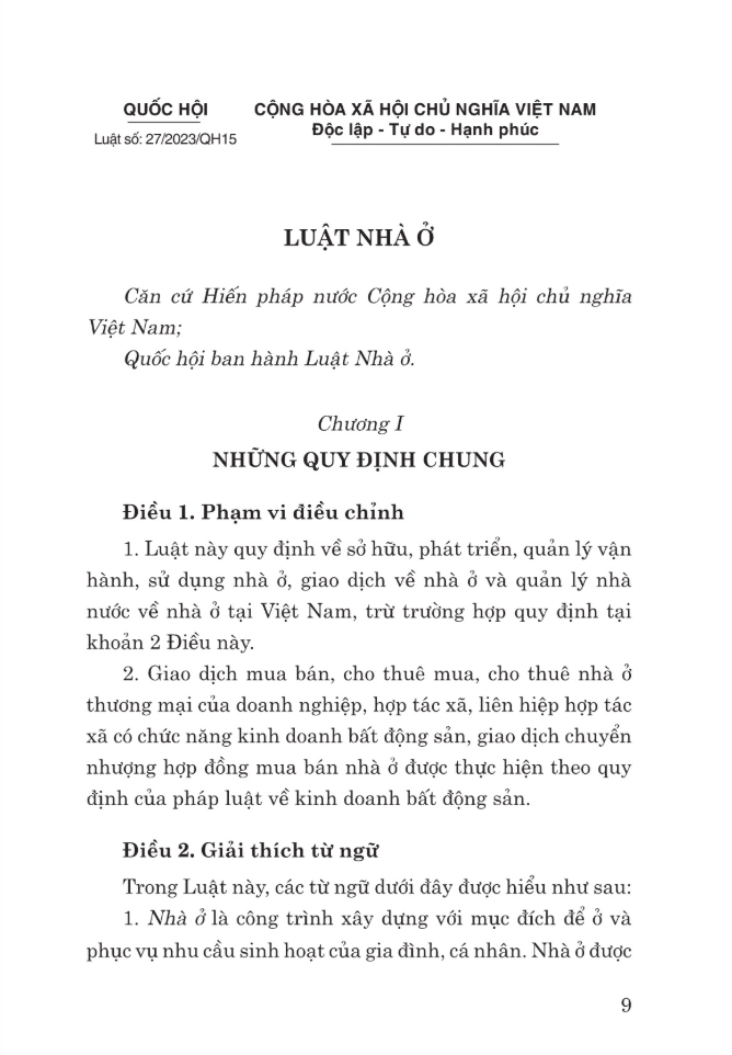 Luat Nha O Nam 2023 - The 2023 Housing Law - Song Ngu Viet-Anh - Ảnh 8