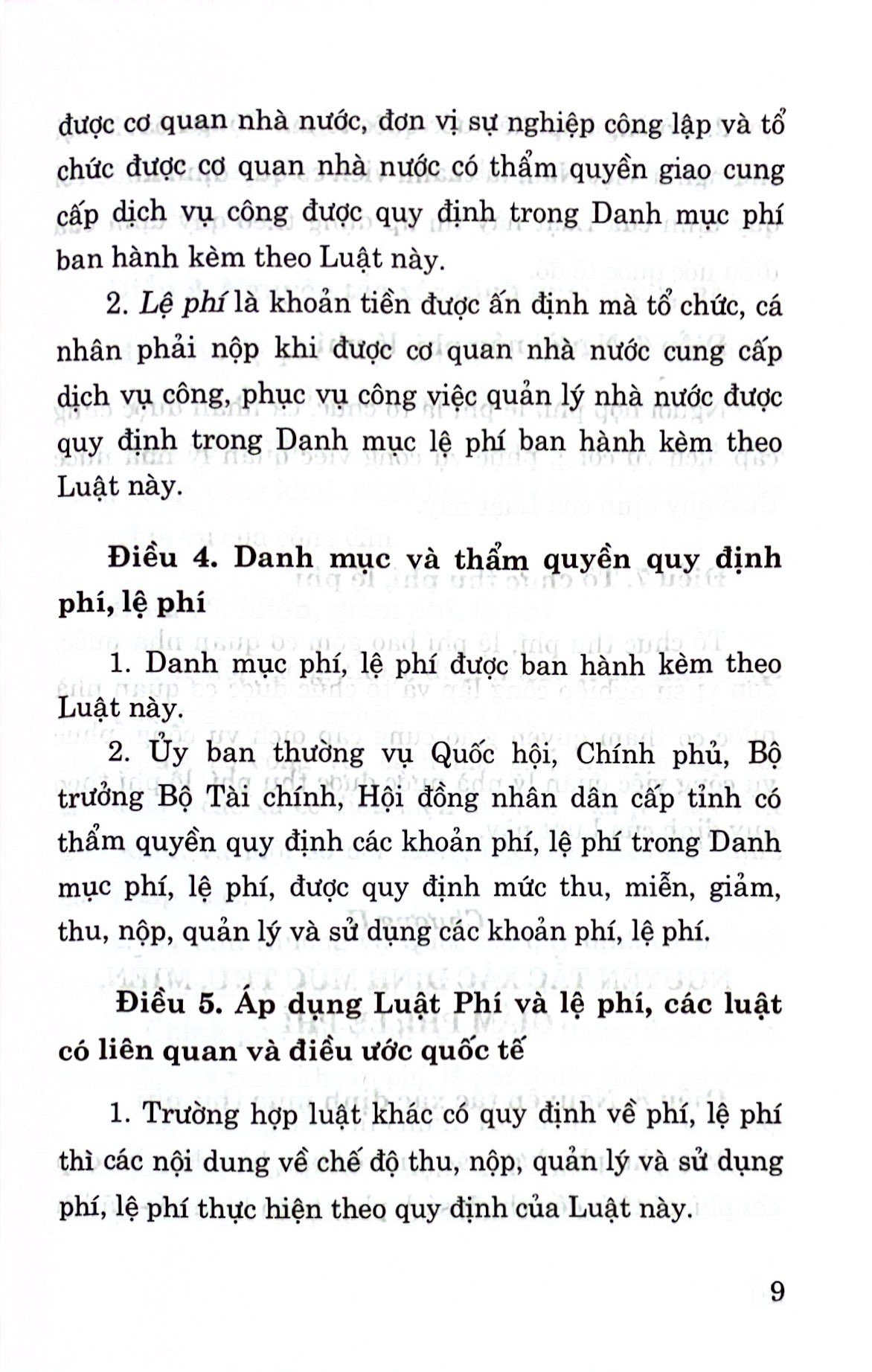 luật phí và lệ phí năm 2015 (sửa đổi, bổ sung năm 2017, 2018, 2020, 2023) - Ảnh 5