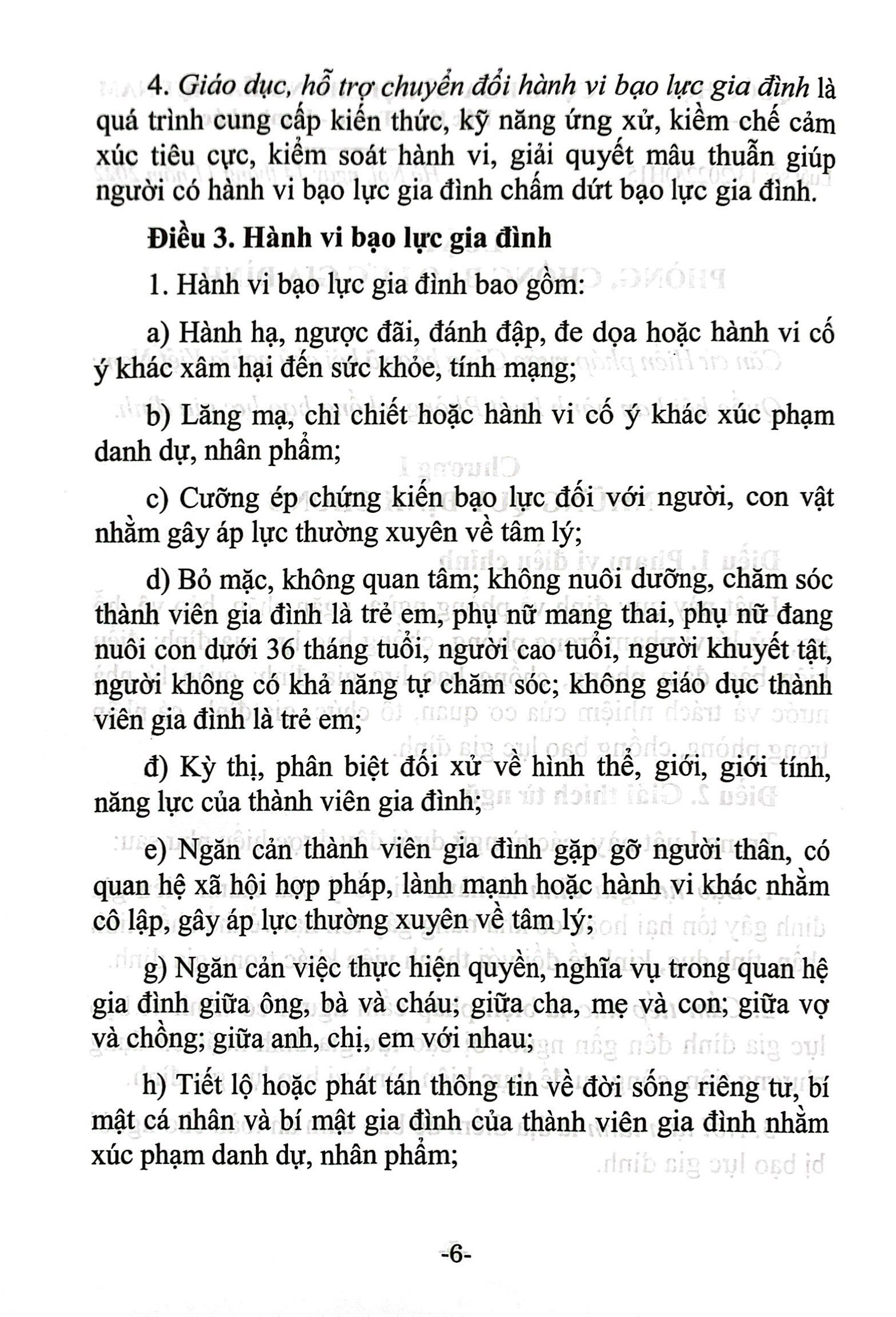 luật phòng, chống bạo lực gia đình (hiện hành) (được quốc hội thông qua ngày 14/11/2022, có hiệu lực từ ngày 01/7/2023) - Ảnh 5