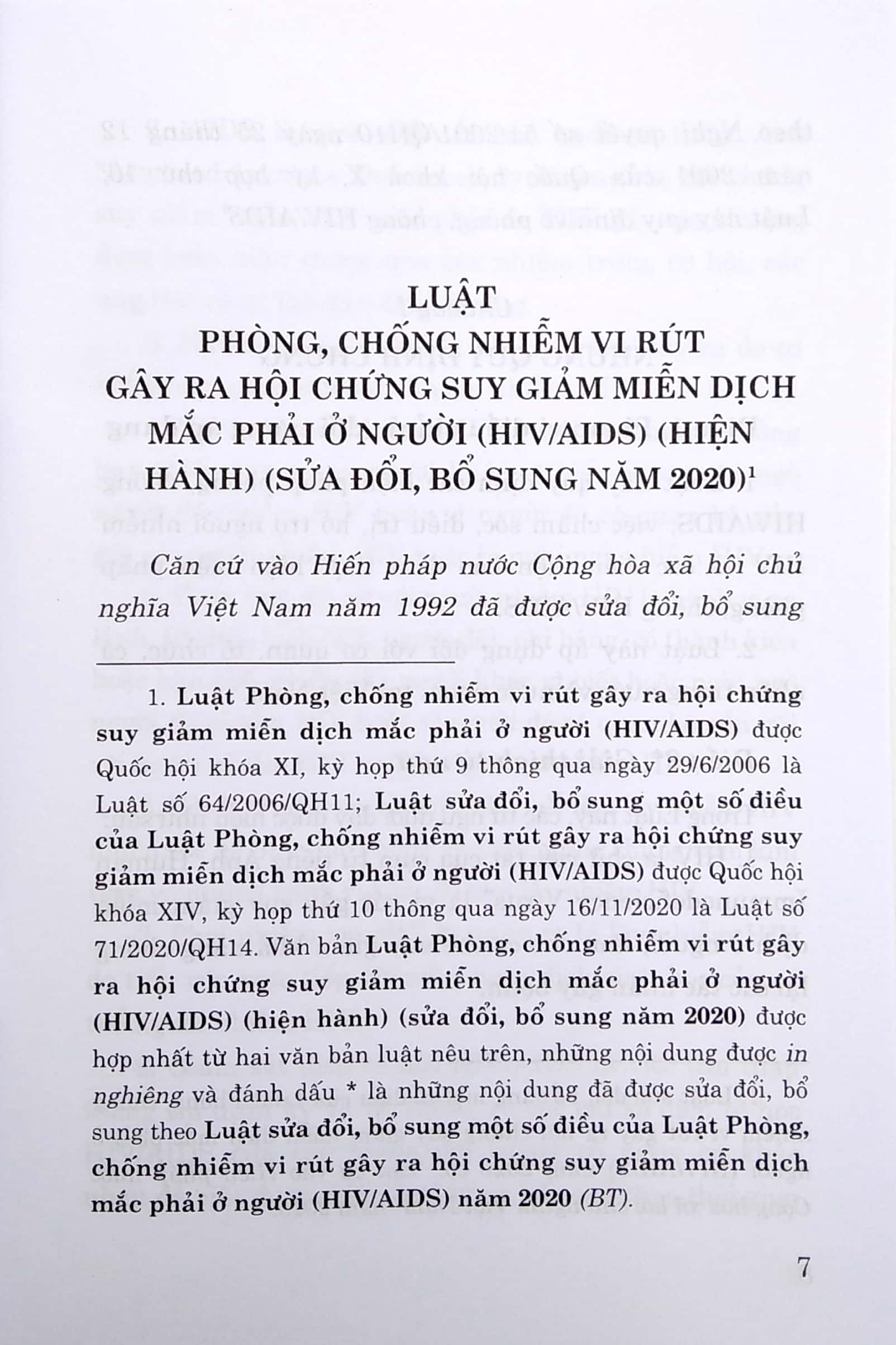 luật phòng, chống nhiễm vi rút gây ra hội chứng suy giảm miễn dịch mắc phải ở người (hiv/aids) (hiện hành) (sửa đổi, bổ sung năm 2020) - Ảnh 4
