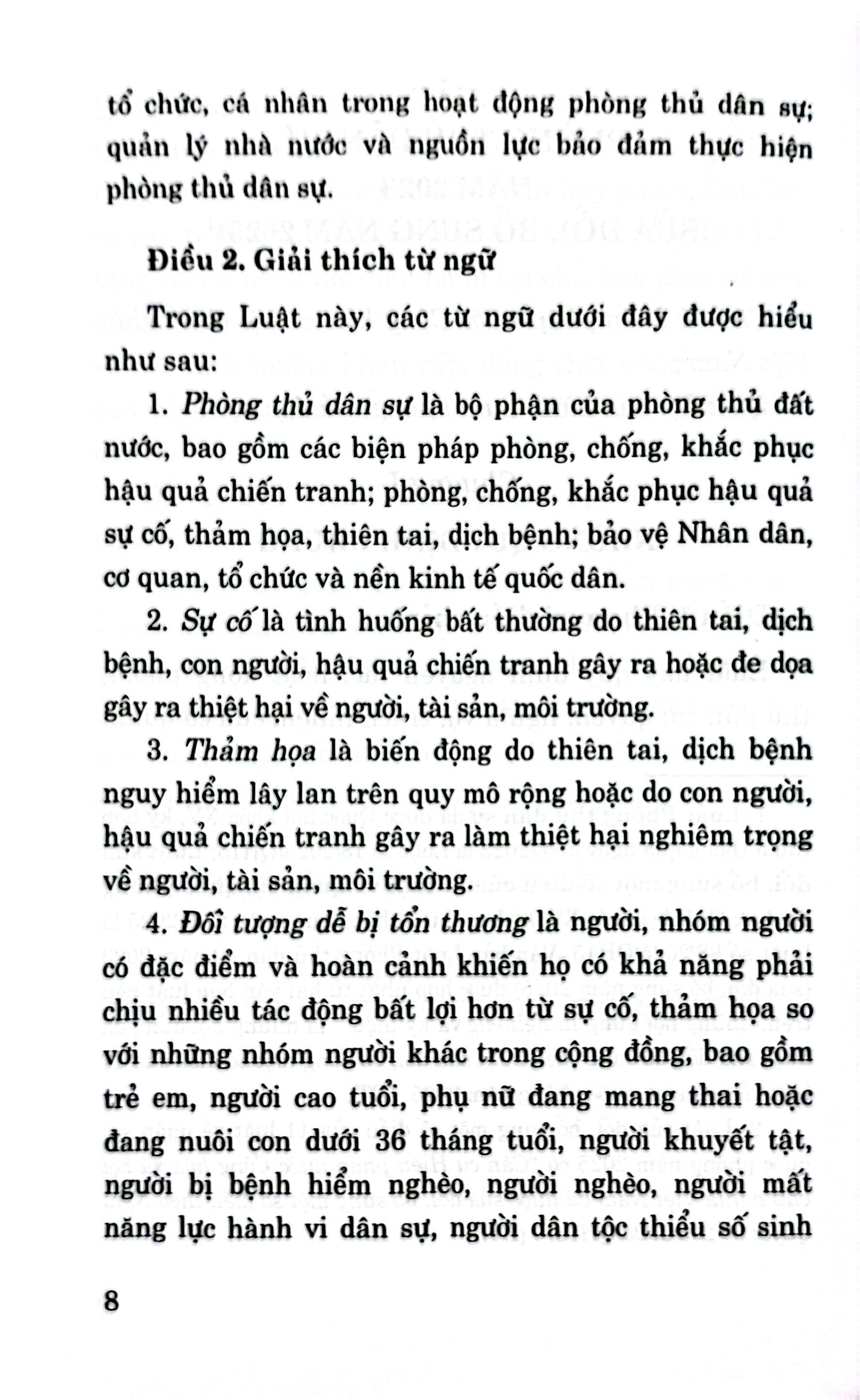 Luật Phòng Thủ Dân Sự Năm 2023 (Sửa Đổi, Bổ Sung Năm 2025) - Ảnh 5