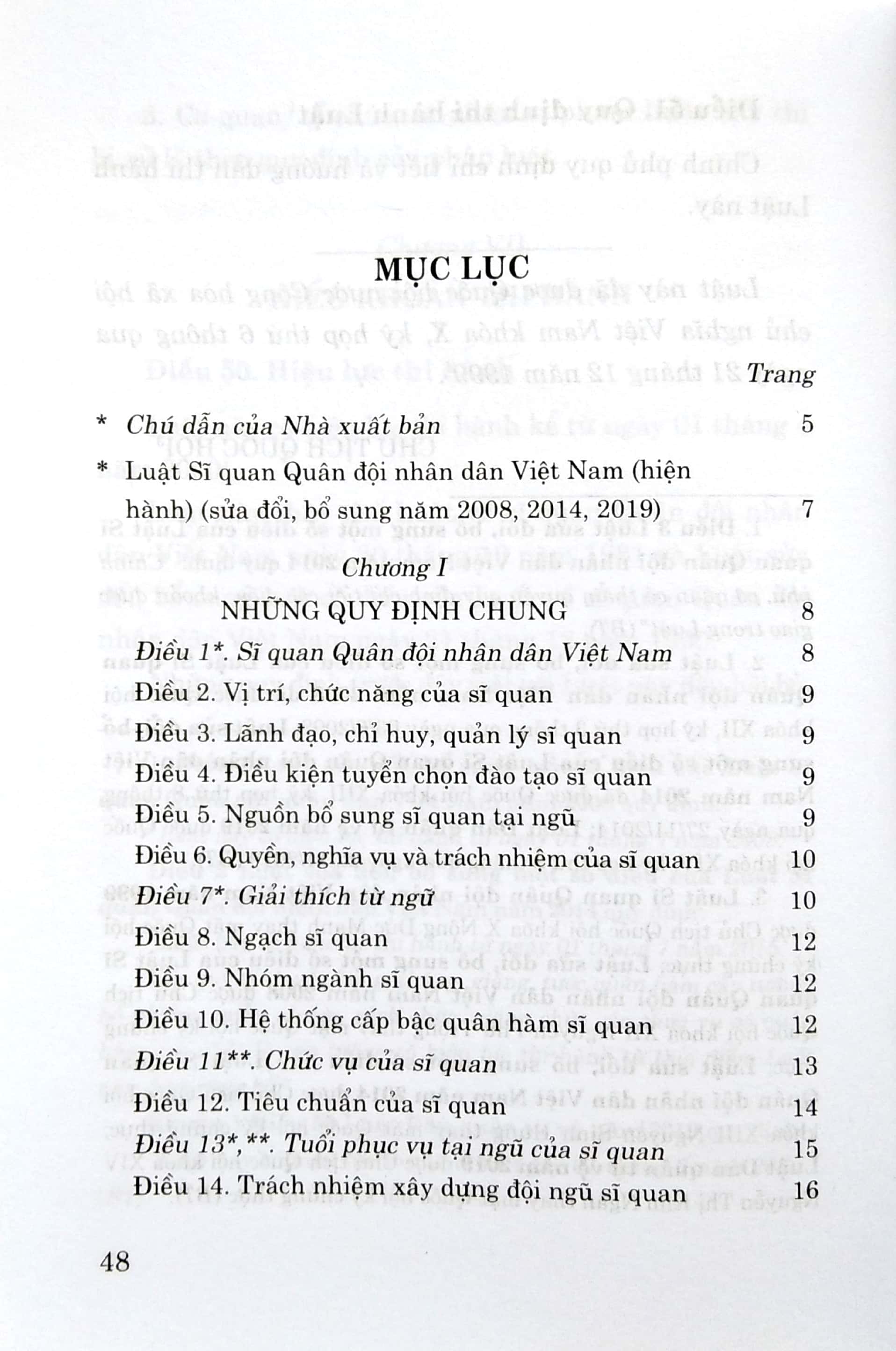 luật sĩ quan quân đội nhân dân việt nam (hiện hành) (sửa đổi, bổ sung năm 2008, 2014, 2019) - Ảnh 3