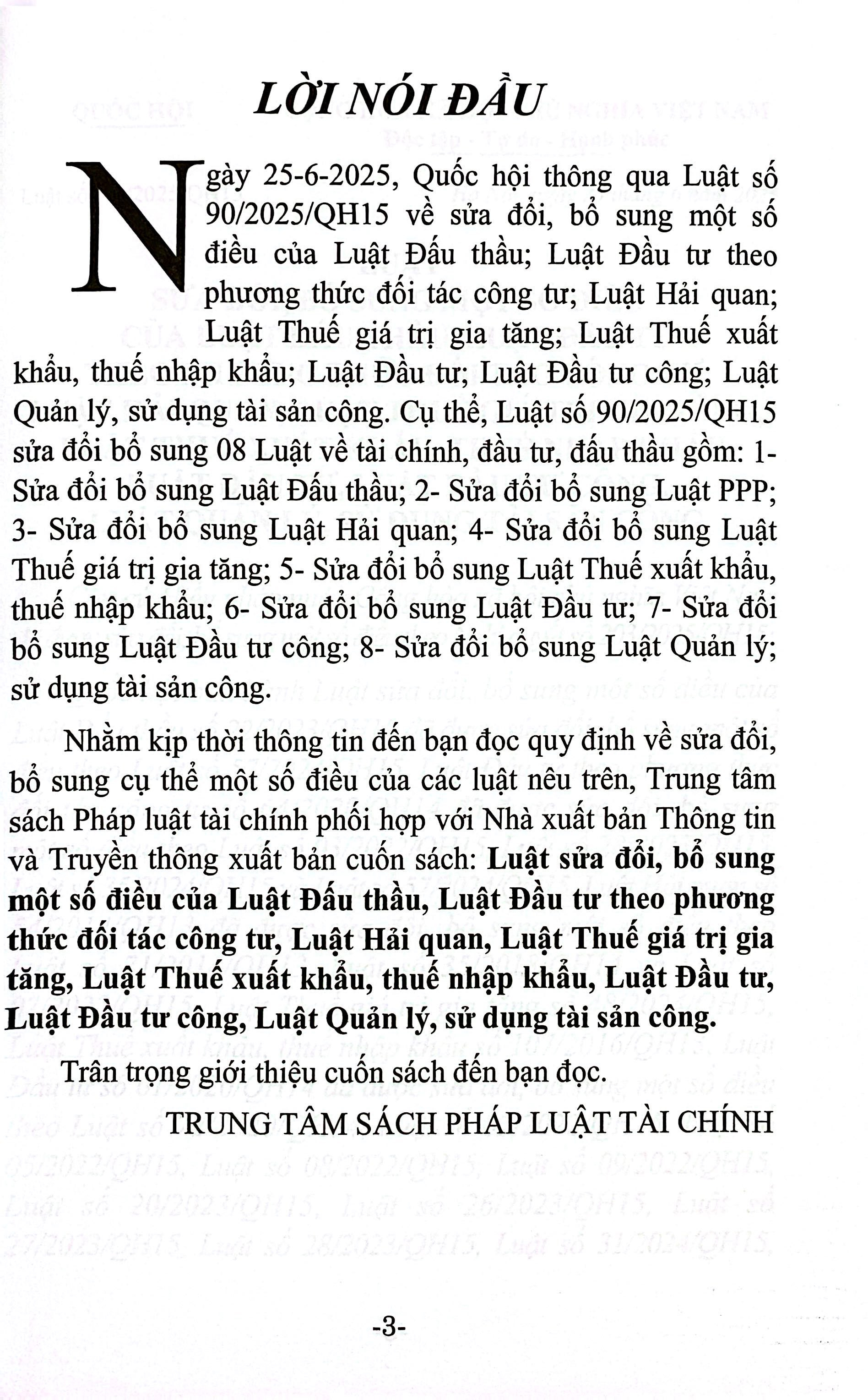 Luật Sửa Đổi, Bổ Sung Một Số Điều Của Luật Đấu Thầu, Luật Đầu Tư Theo Phương Thức Đối Tác Công Tư, Luật Hải Quan, Luật Thuế Giá Trị Gia Tăng, Luật Thuế Xuất Khẩu, Thuế Nhập Khẩu, Luật Đầu Tư, Luật Đầu Tư Công, Luật Quản Lý, Sử Dụng Tài Sản Công - Ảnh 4