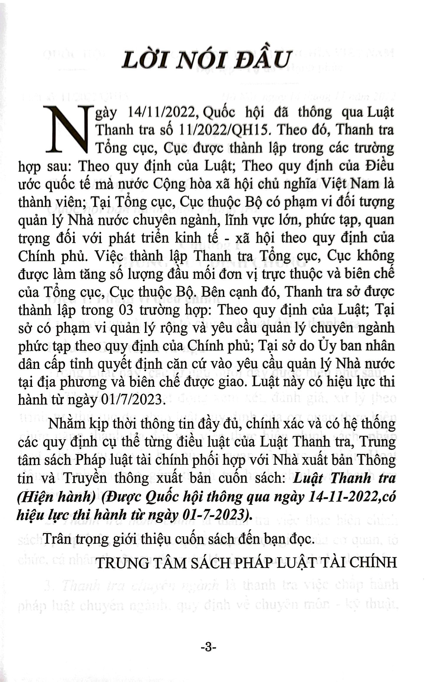 luật thanh tra (hiện hành) (được quốc hội thông qua ngày 14/11/2022, có hiệu lực thi hành từ ngày 01/7/2023) - Ảnh 3