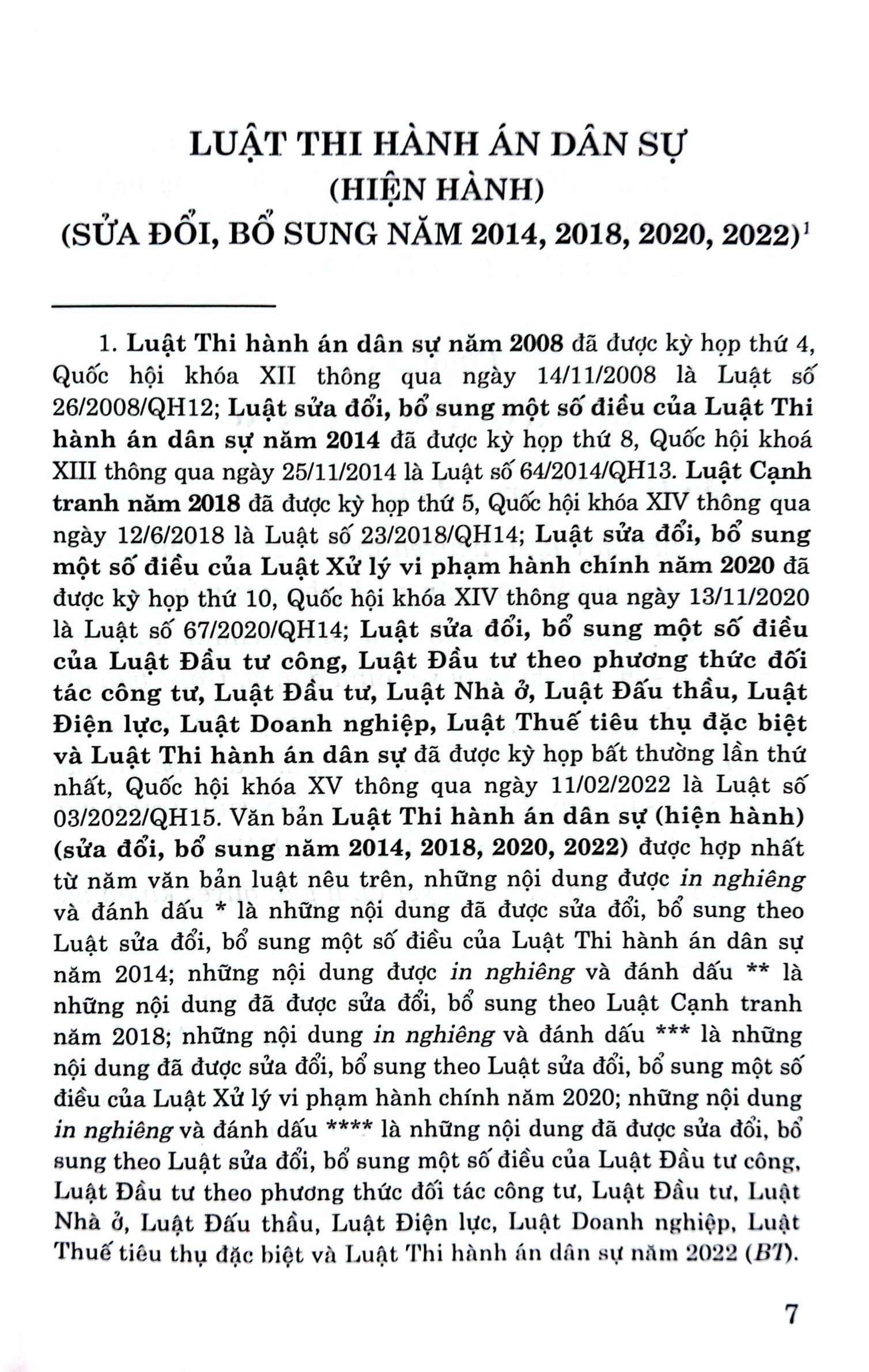 luật thi hành án dân sự (hiện hành) (sửa đổi, bổ sung năm 2014, 2018,2020, 2022) - Ảnh 3