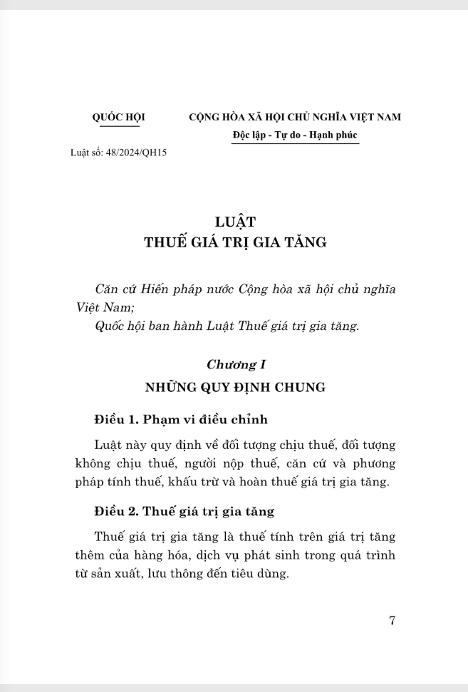 Luật Thuế Giá Trị Gia Tăng Năm 2024 - Ảnh 4