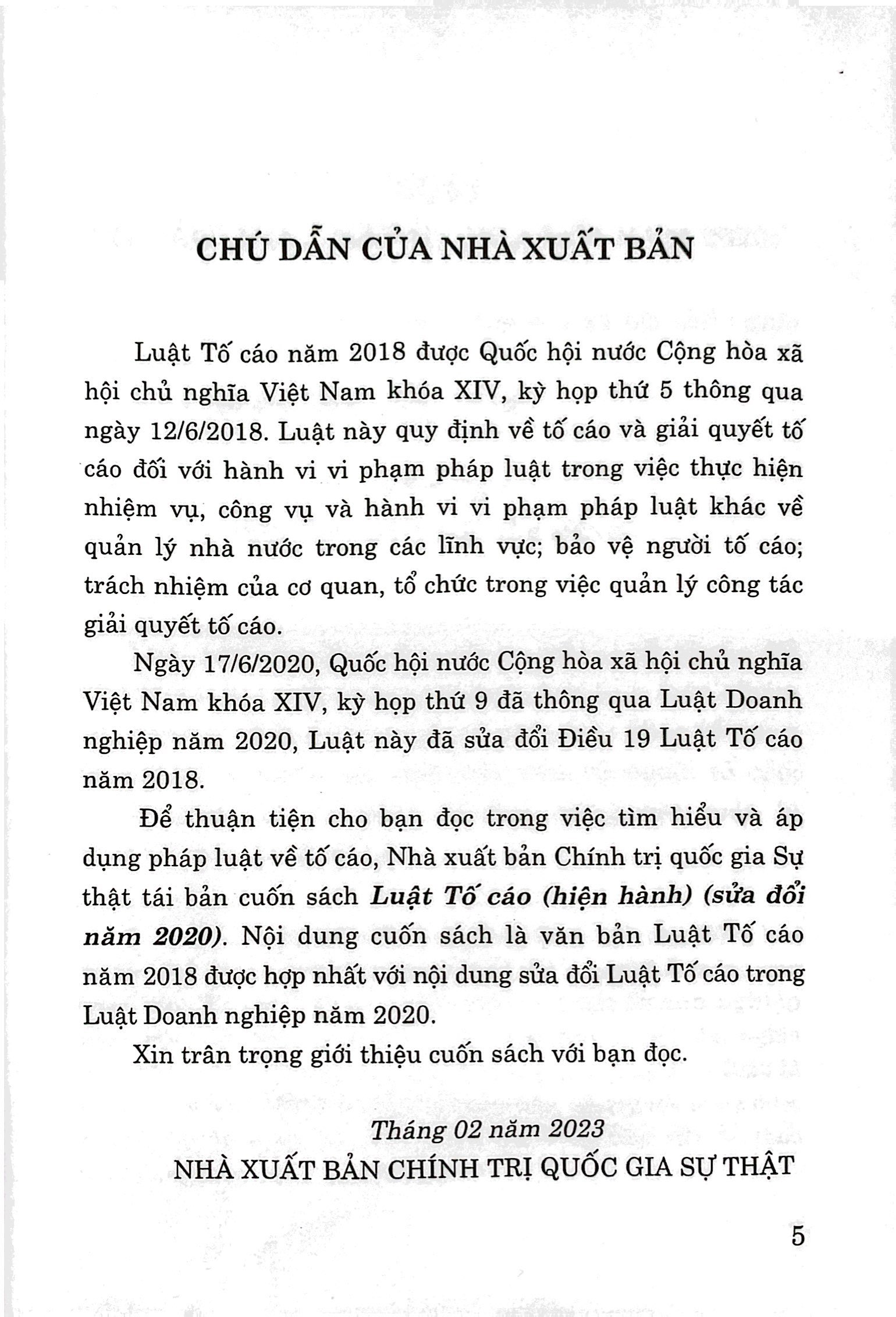 luật tố cáo (hiện hành) (sửa đổi năm 2020) - Ảnh 3