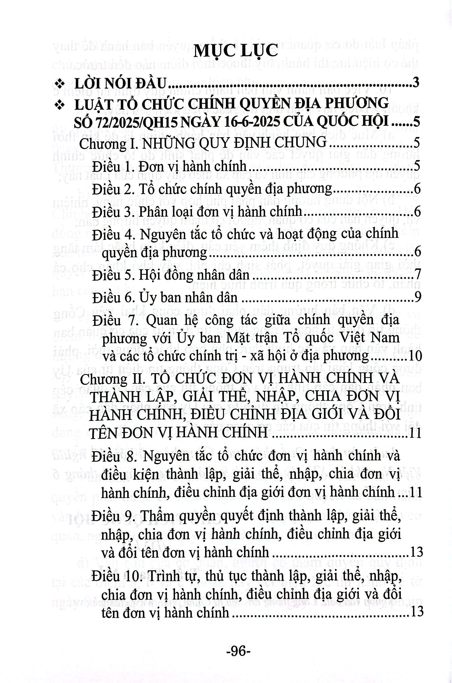 Luật Tổ Chức Chính Quyền Địa Phương Năm 2025 - Ảnh 3