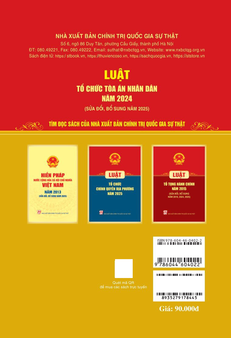 Luật Tổ Chức Tòa Án Nhân Dân Năm 2024 (Sửa Đổi, Bổ Sung Năm 2025) - Ảnh 5