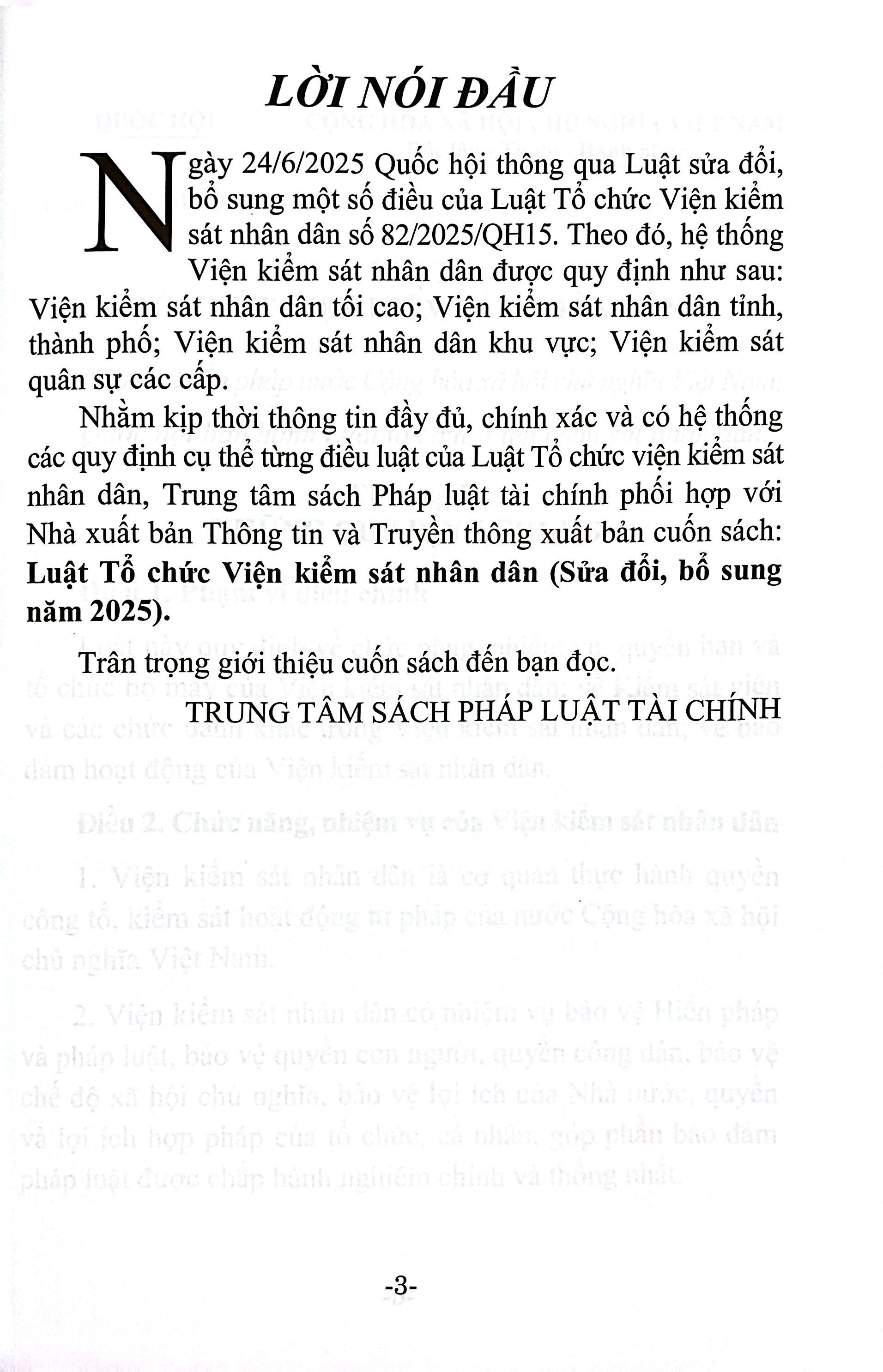 Luật Tổ Chức Viện Kiểm Sát Nhân Dân (Sửa Đổi, Bổ Sung Năm 2025) - Ảnh 4