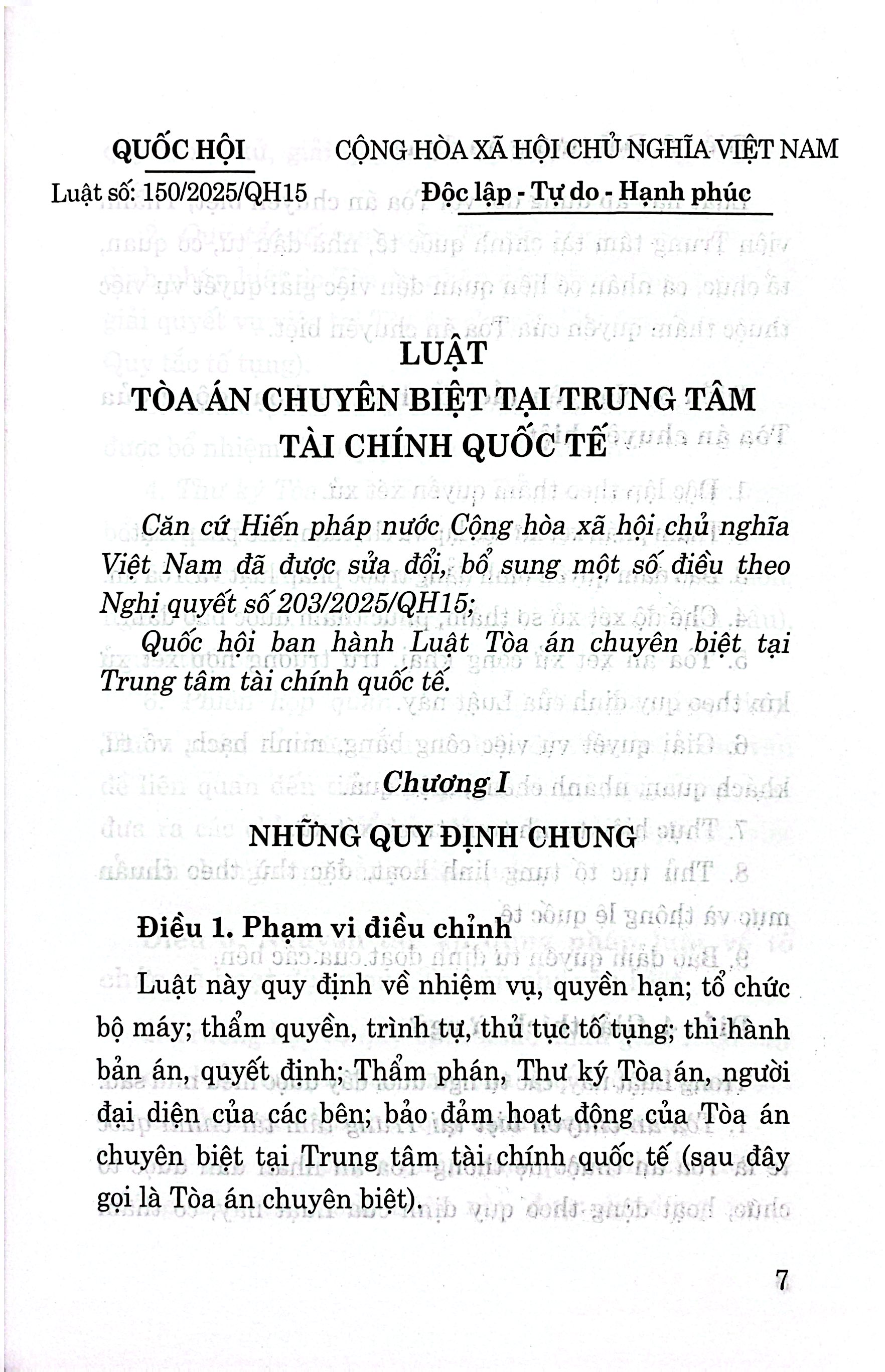 Luật Tòa Án Chuyên Biệt Tại Trung Tâm Tài Chính Quốc Tế Năm 2025 - Ảnh 5