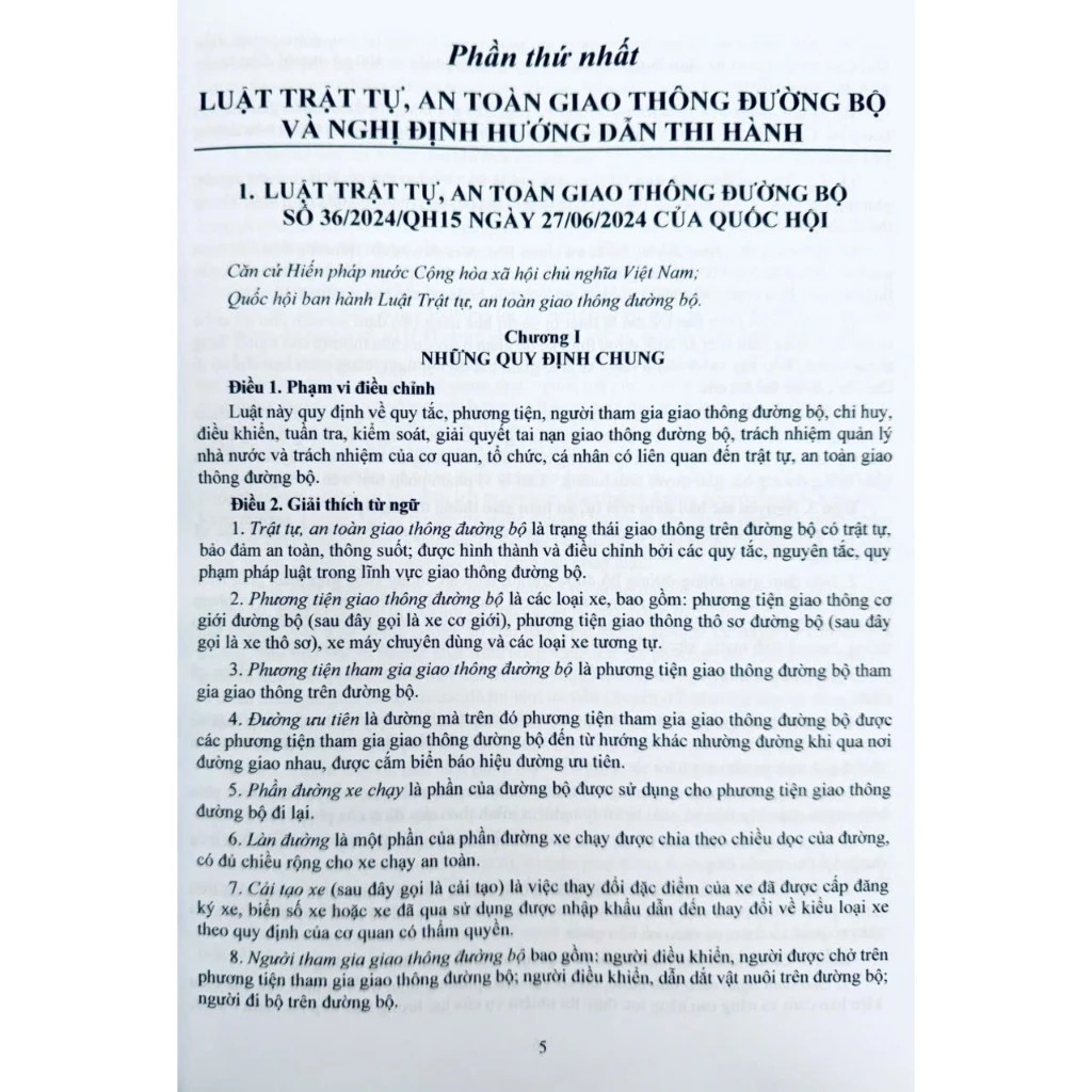 luật trật tự , an toàn giao thông đường bộ và văn bản hướng dẫn - Ảnh 4